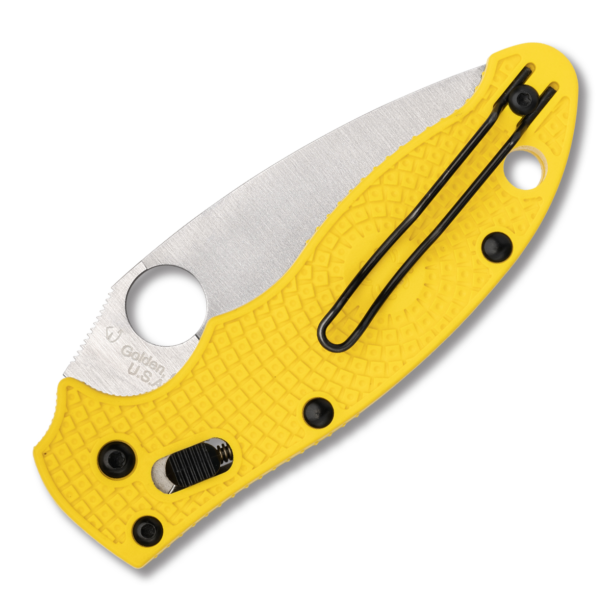 Spyderco Manix 2 Lightweight Salt Ball Bearing Folding Knife (CPM MagnaCut Yellow FRCP) SPC101PYL2 View 2