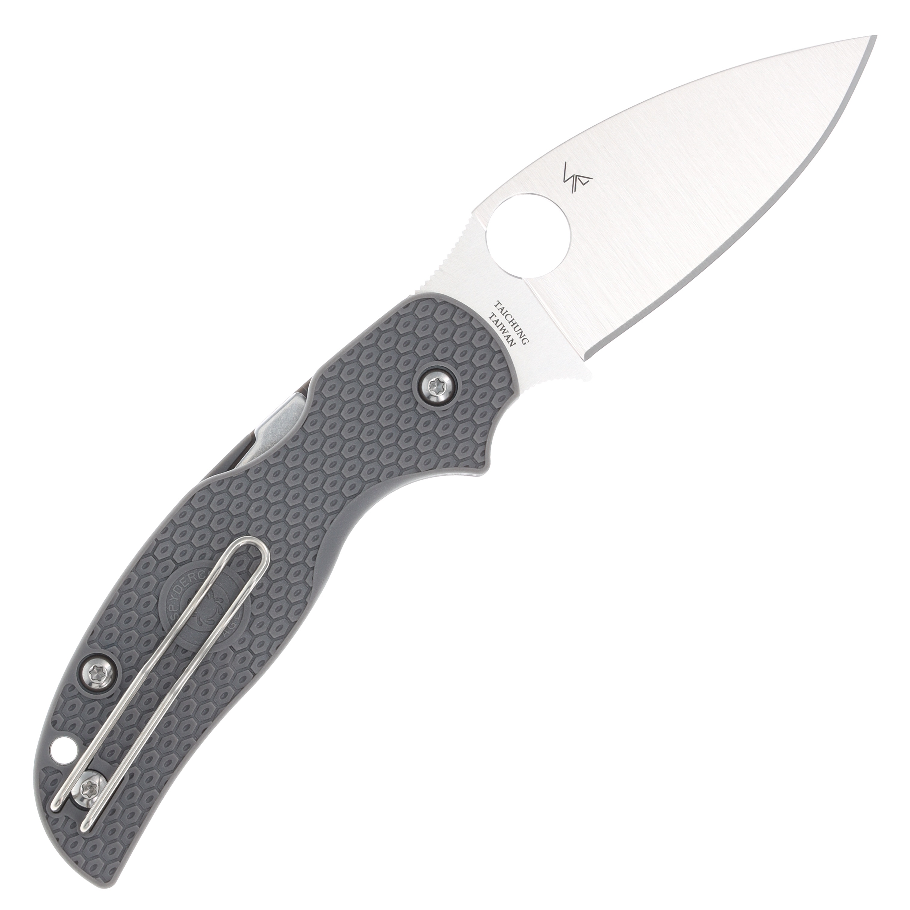 Spyderco Sage 5 Lightweight Folding Knife 3in Plain Gray FRN SPC123PGY View 4