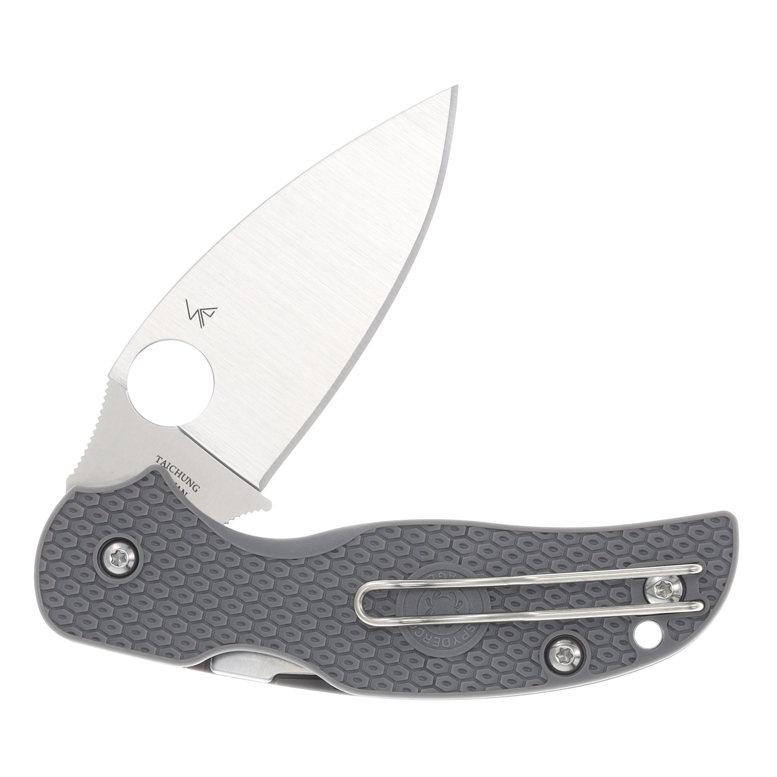 Spyderco Sage 5 Lightweight Folding Knife 3in Plain Gray FRN SPC123PGY View 3