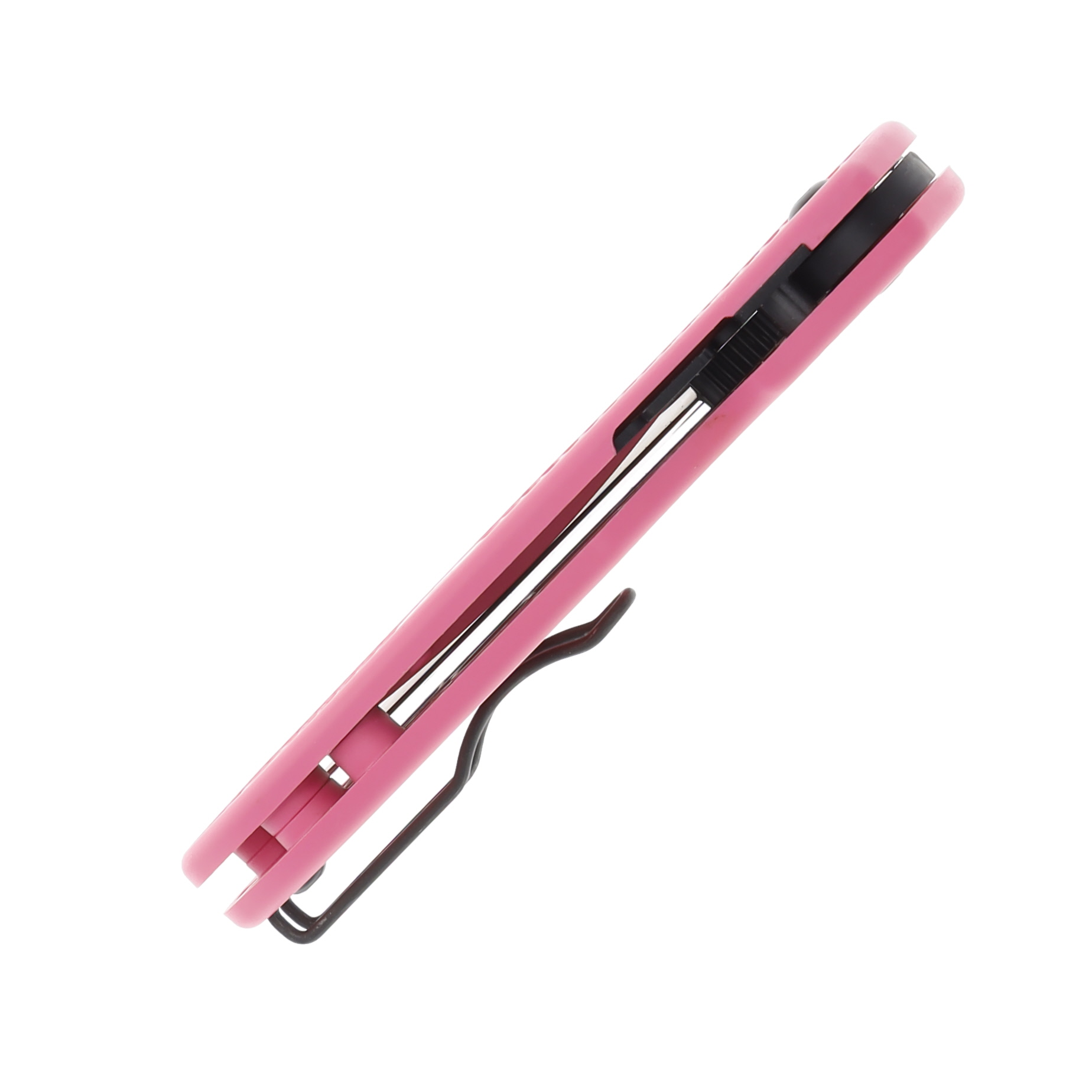Spyderco Para 3 Lightweight Compression Folding Knife (Black CTS BD1N, Pink) SPC223PPNBK View 7
