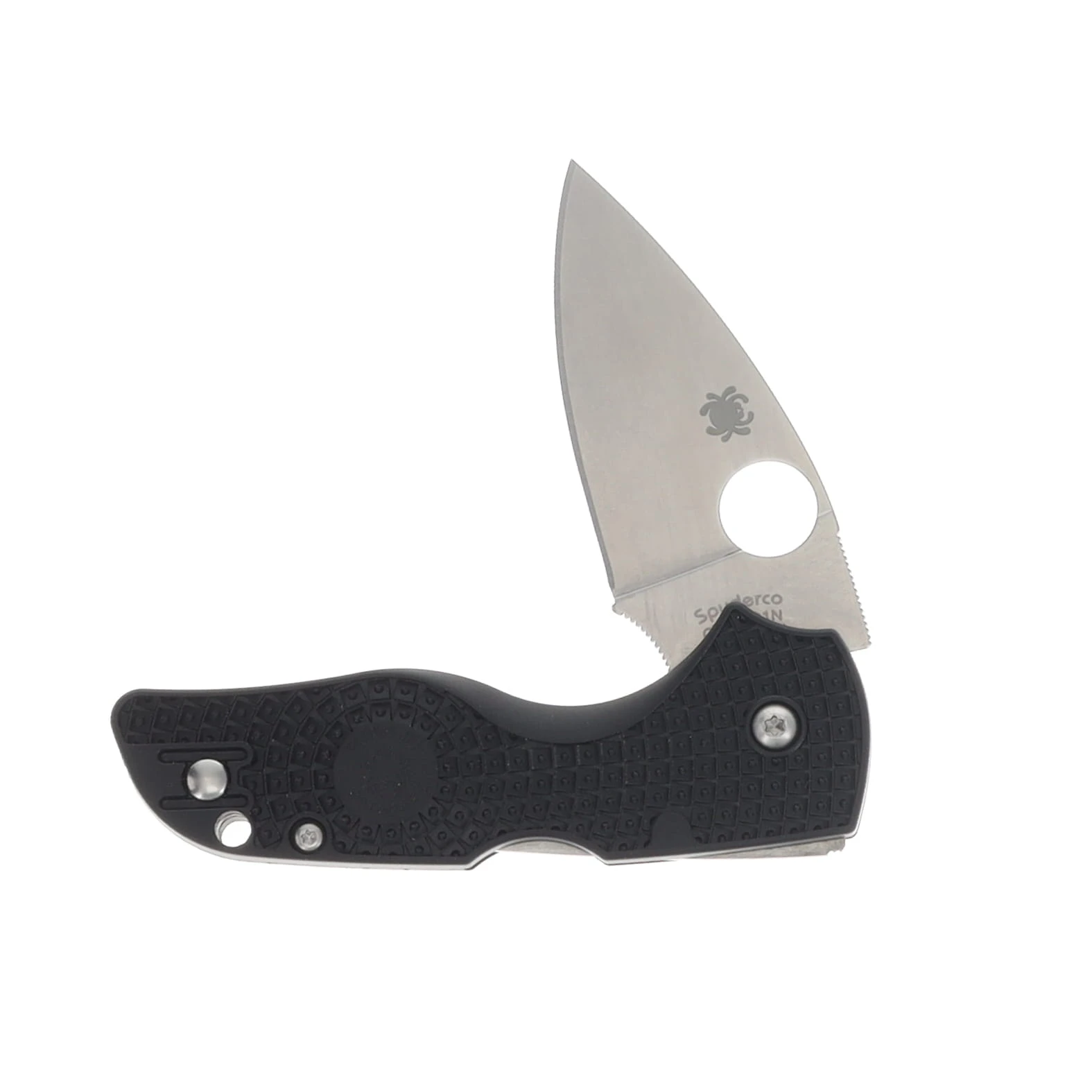 Spyderco Lil Native Lightweight Folding Knife FRN 2.42in Plain Satin SPC230PBK View 3