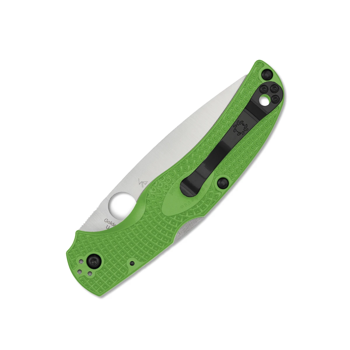 Spyderco Native Chief Lightweight Salt Green 4.02in Serr Satin Drop Point SPC244SGR View 2