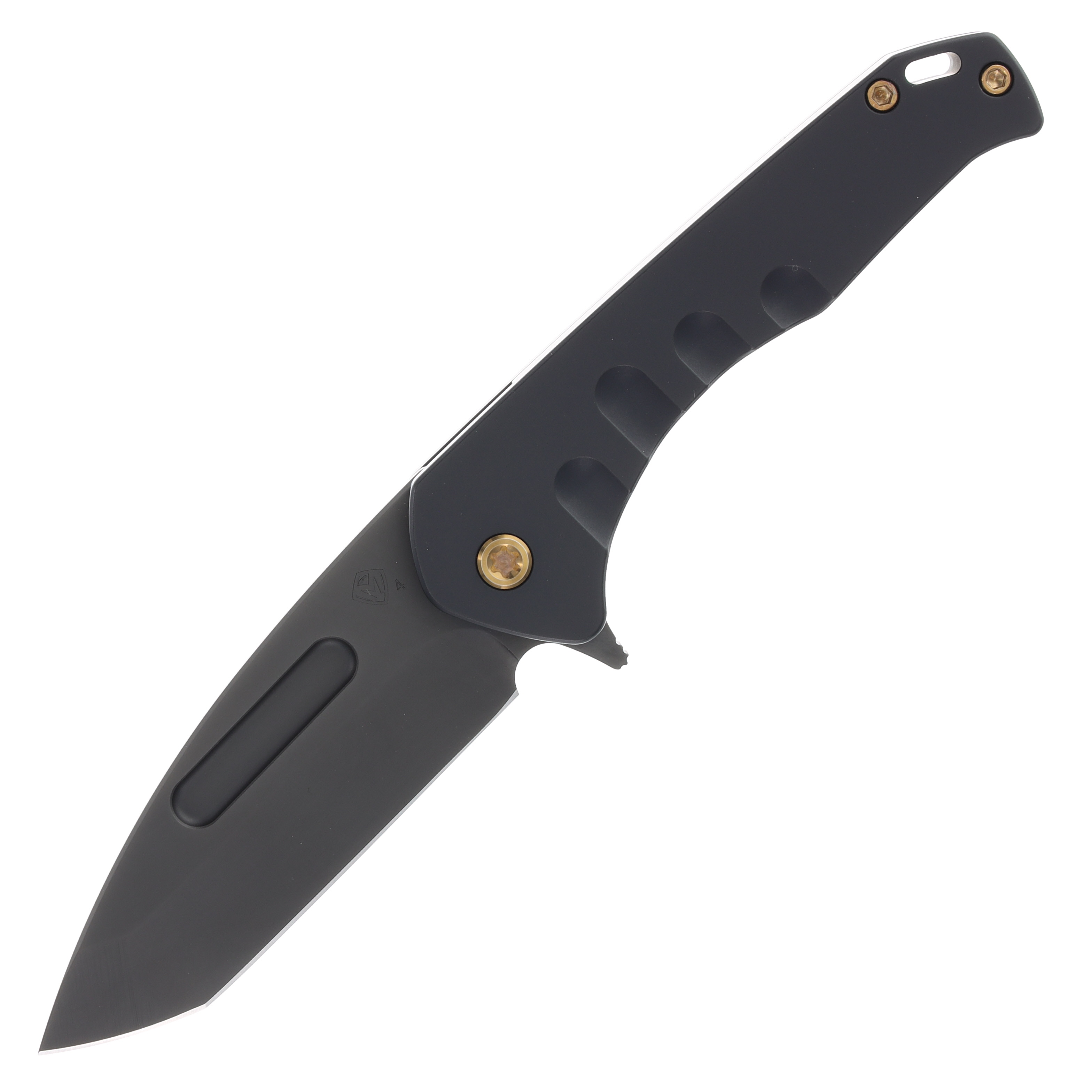 Medford Swift FL Flipper S45VN PVD Tanto Blade Black Handle Bronze Hardware/PVD Clip MKFF2064PT-42PV-T1CP-Q4 View 1