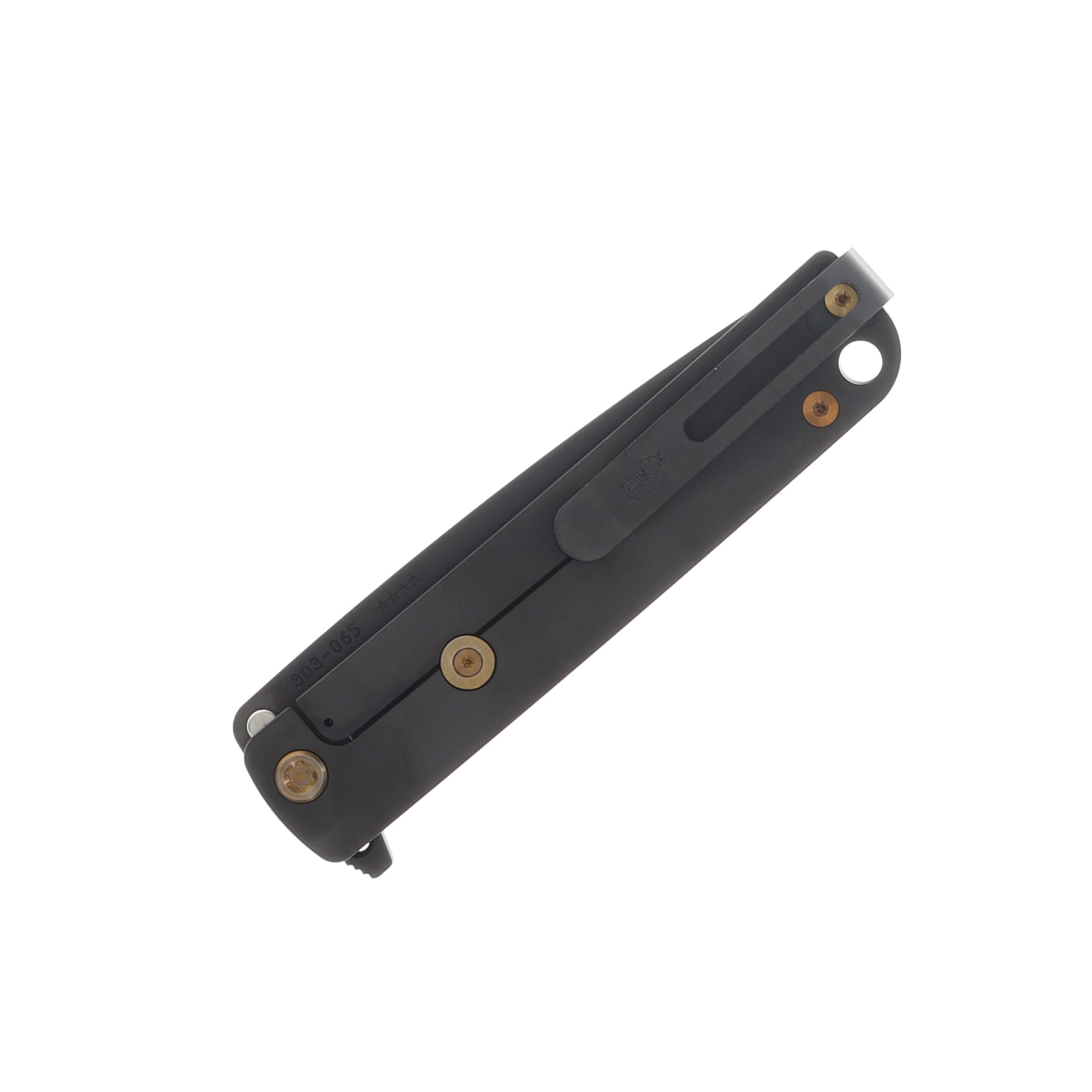 Medford M-48 Folding Knife PVD S35VN/Yellow Handles/Bronze Hardware MK2124PQ-46PV-T1CP-Q4 View 5