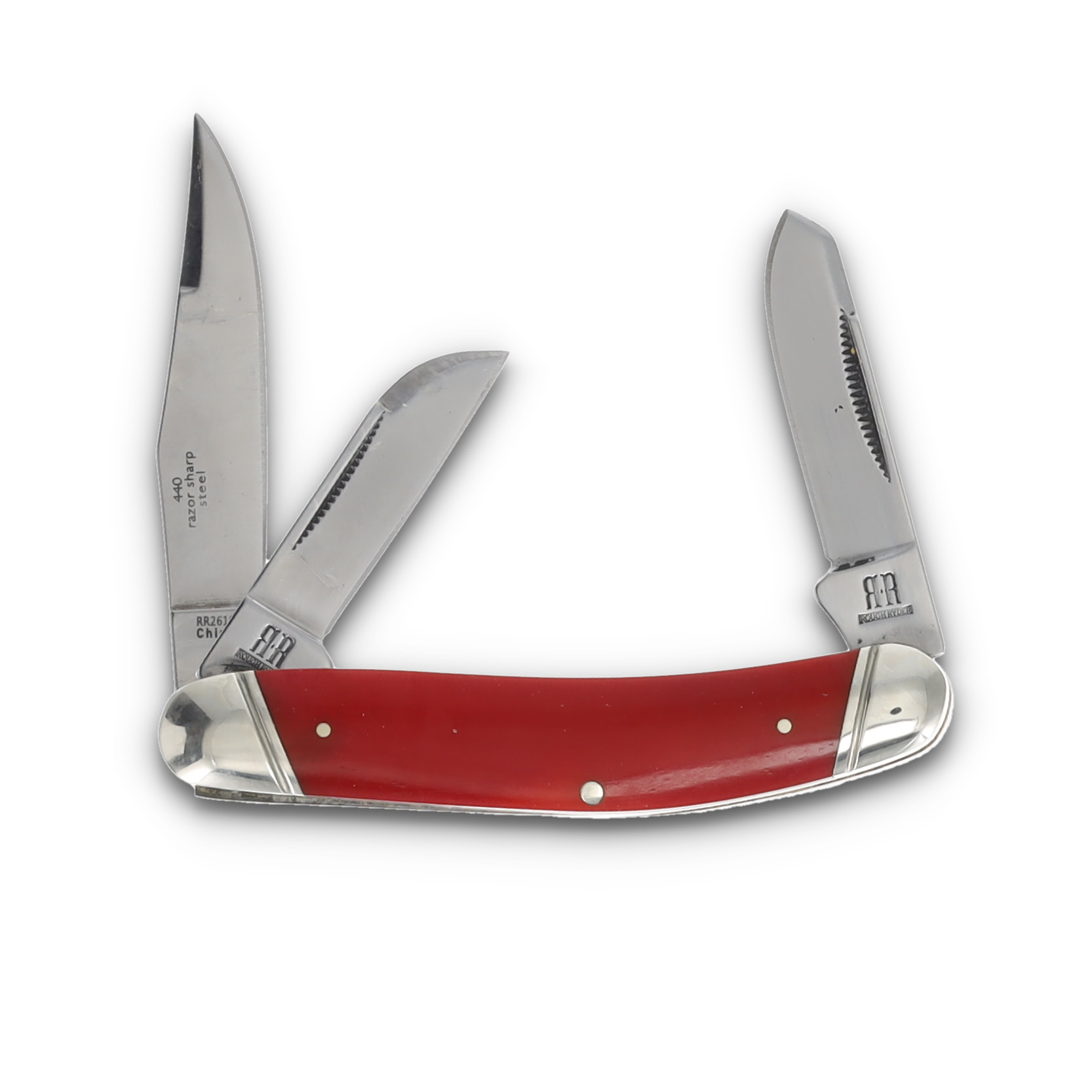 Rough Ryder Long Rifle Red Smooth Bone Sowbelly Stockman RR2619
