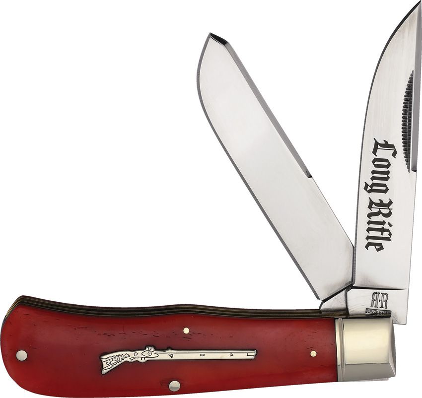 Rough Ryder Long Rifle Red Smooth Bone Jumbo Trapper RR2623 View 1
