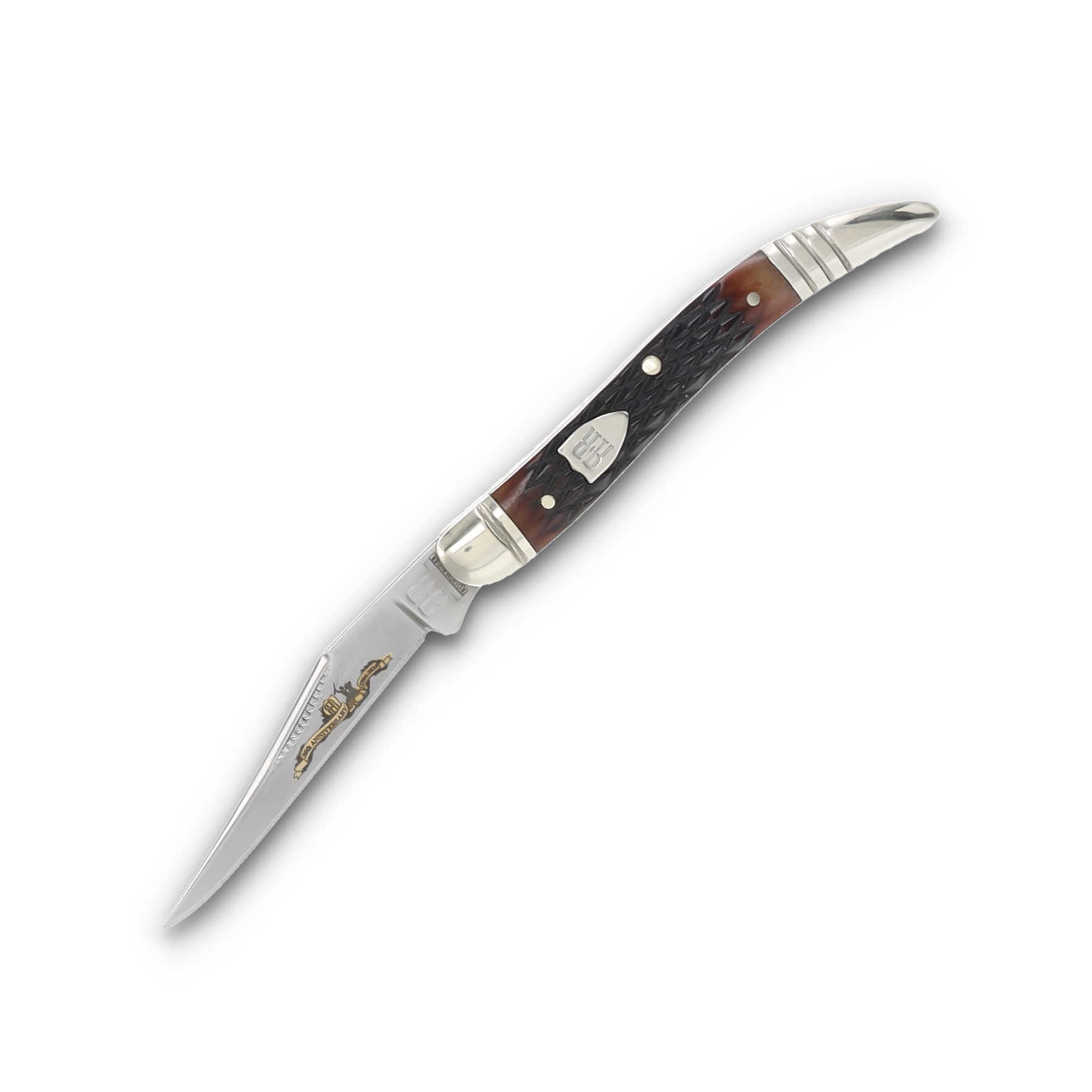 Rough Ryder 30th Anniversary Checkered Brown Bone Tiny Toothpick RR2626 View 3