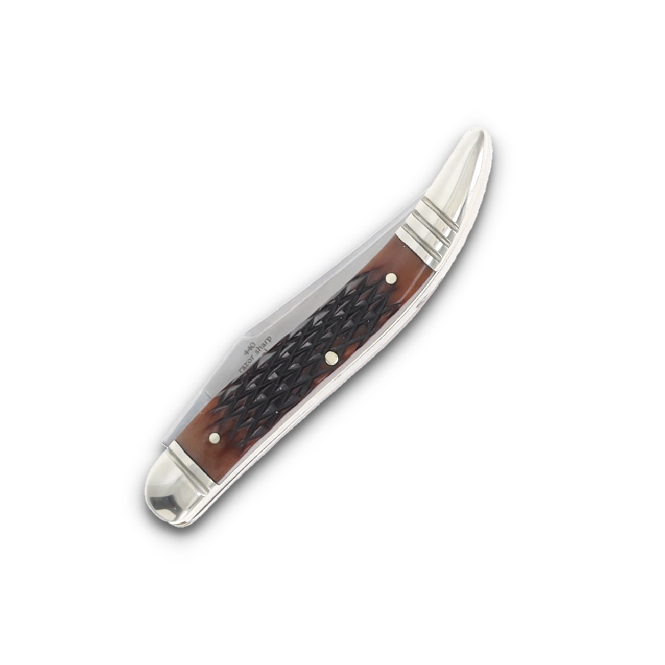 Rough Ryder 30th Anniversary Checkered Brown Bone Tiny Toothpick RR2626 View 6