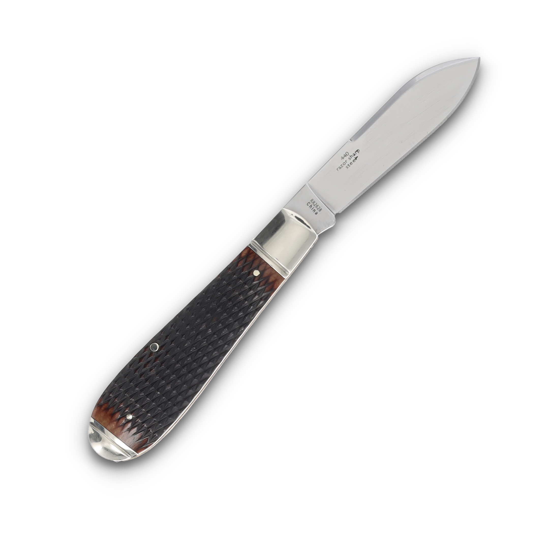 Rough Ryder 30th Anniversary Teardrop Jack Brown Checkered Bone RR2628 View 4