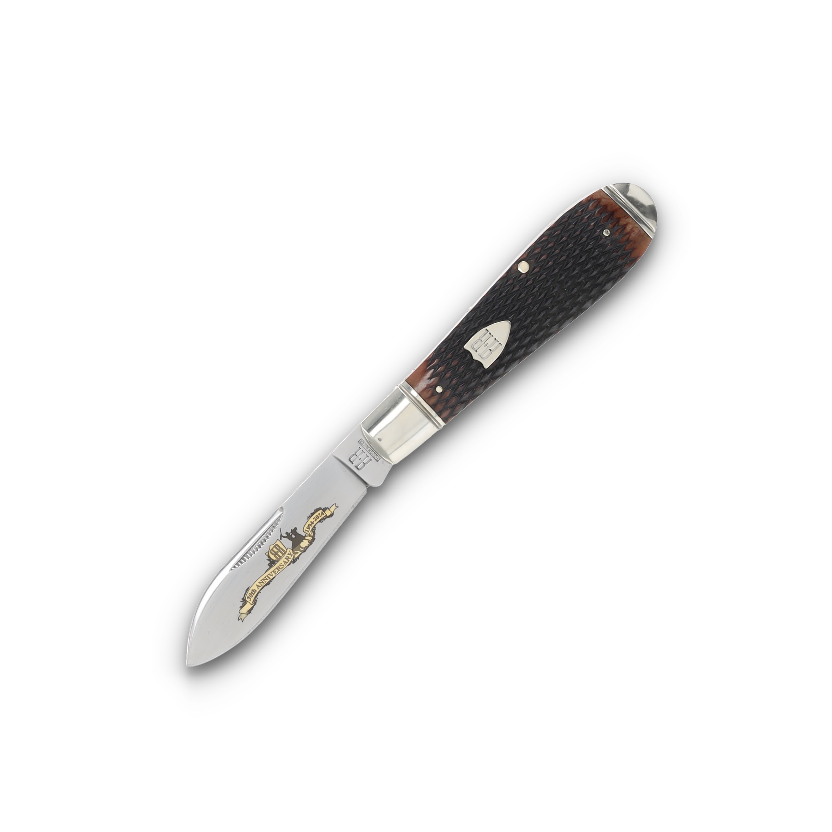 Rough Ryder 30th Anniversary Teardrop Jack Brown Checkered Bone RR2628 View 3