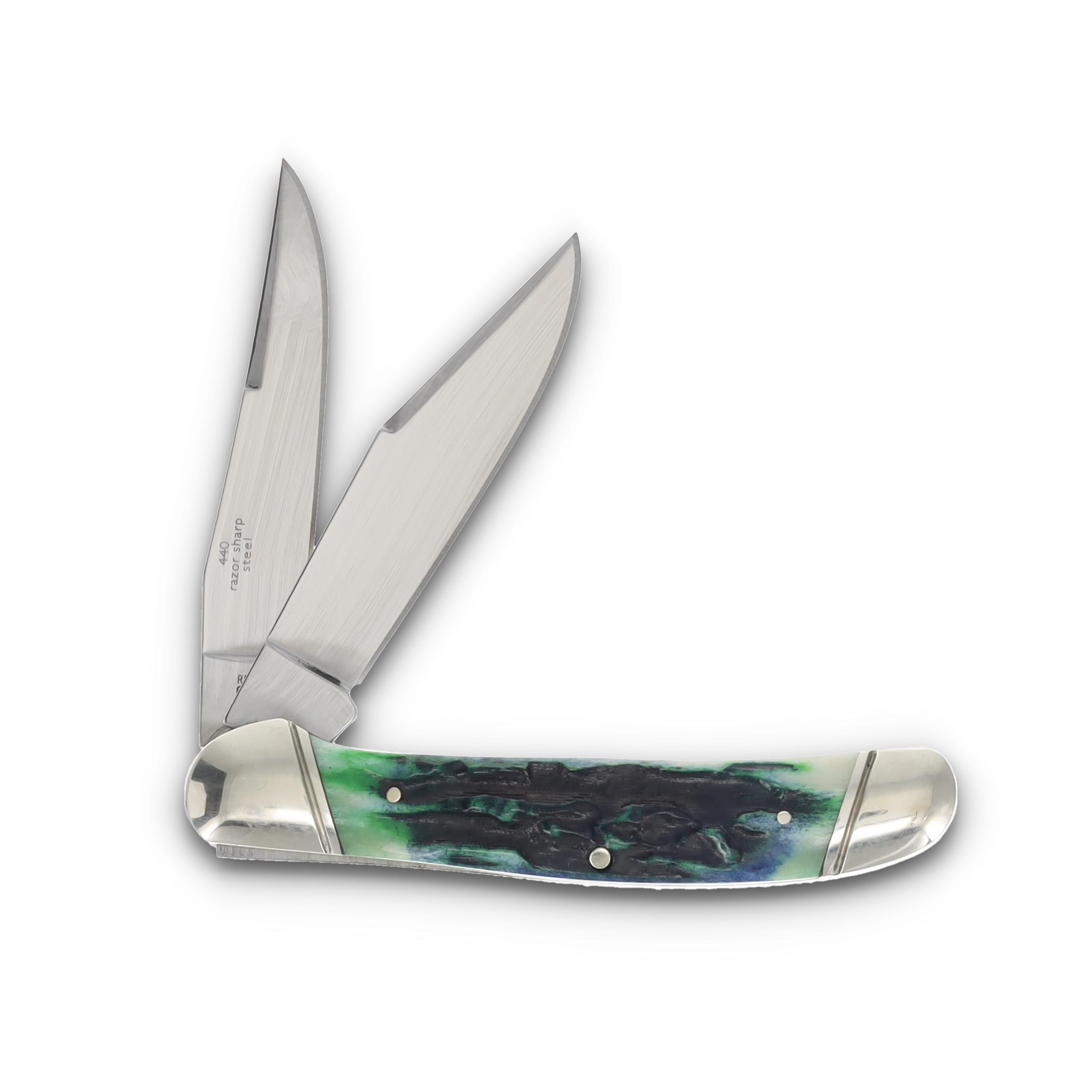 Rough Rider Bluegill Copperhead Jigged Bone Folding Knife RR2633 View 2