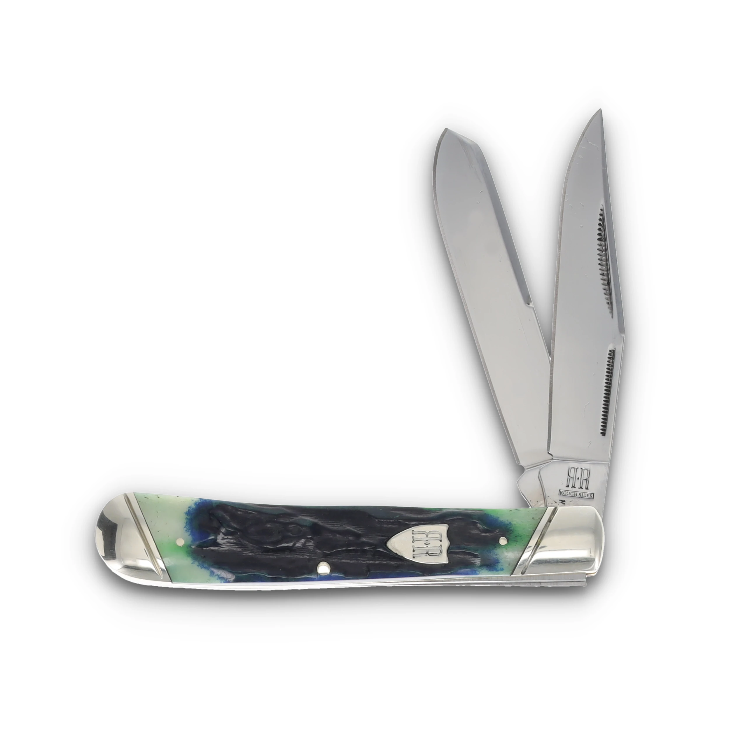 Rough Rider Bluegill Trapper Jigged Bone Folding Knife RR2634 View 1