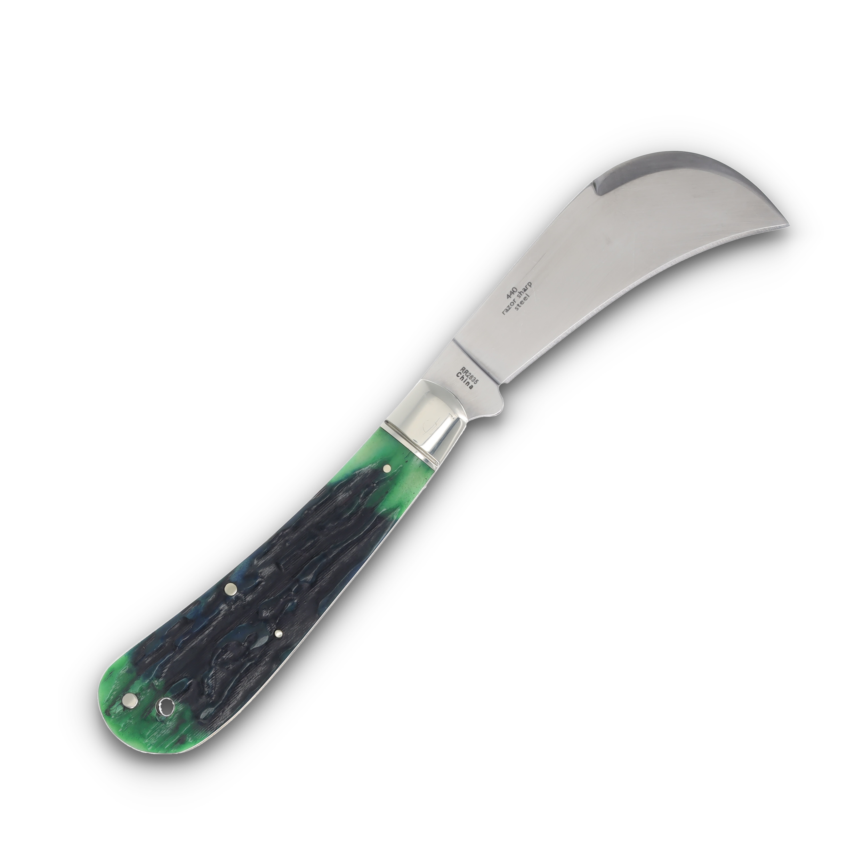 Rough Rider Bluegill Hawkbill Jigged Bone Folding Knife RR2635 View 4