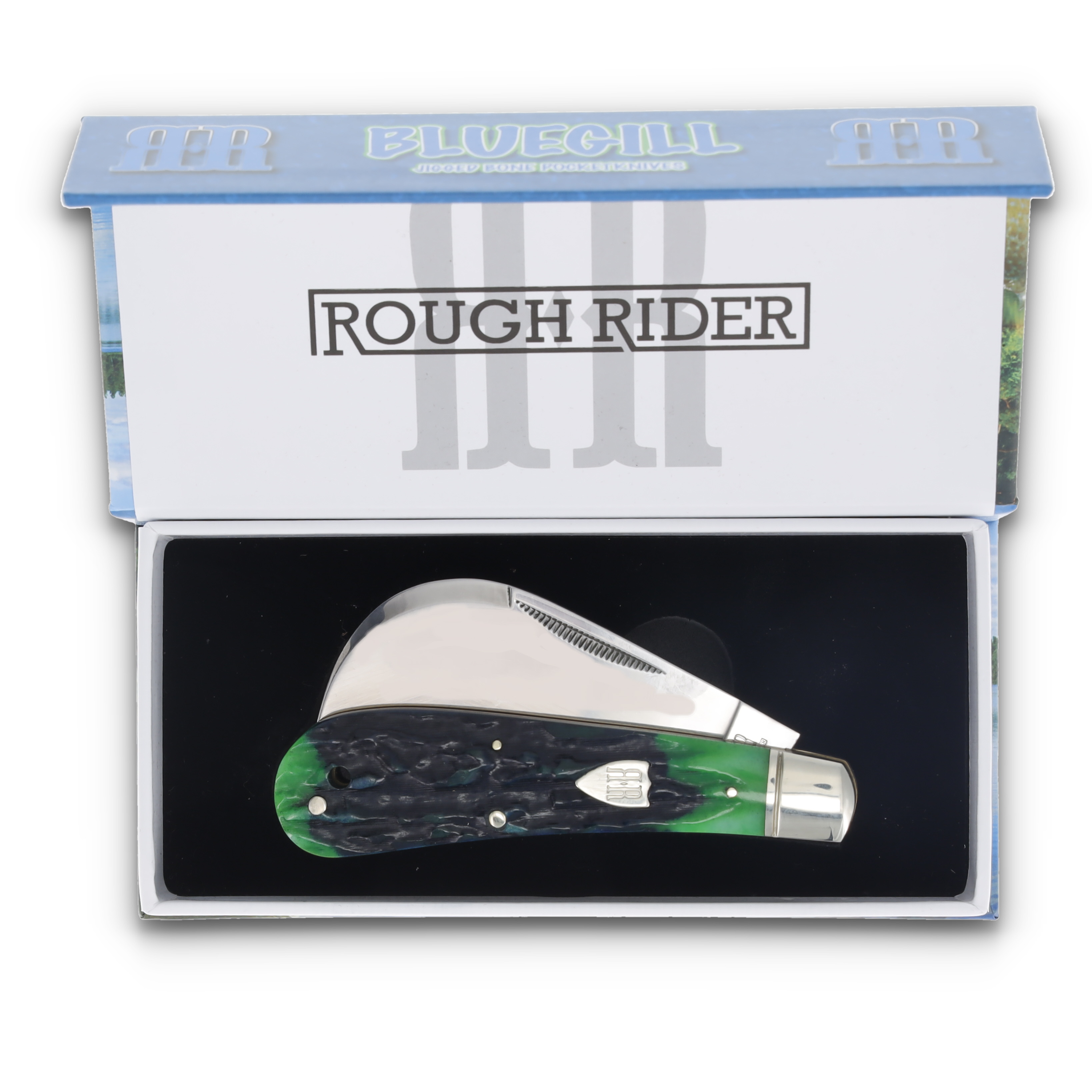 Rough Rider Bluegill Hawkbill Jigged Bone Folding Knife RR2635 View 9