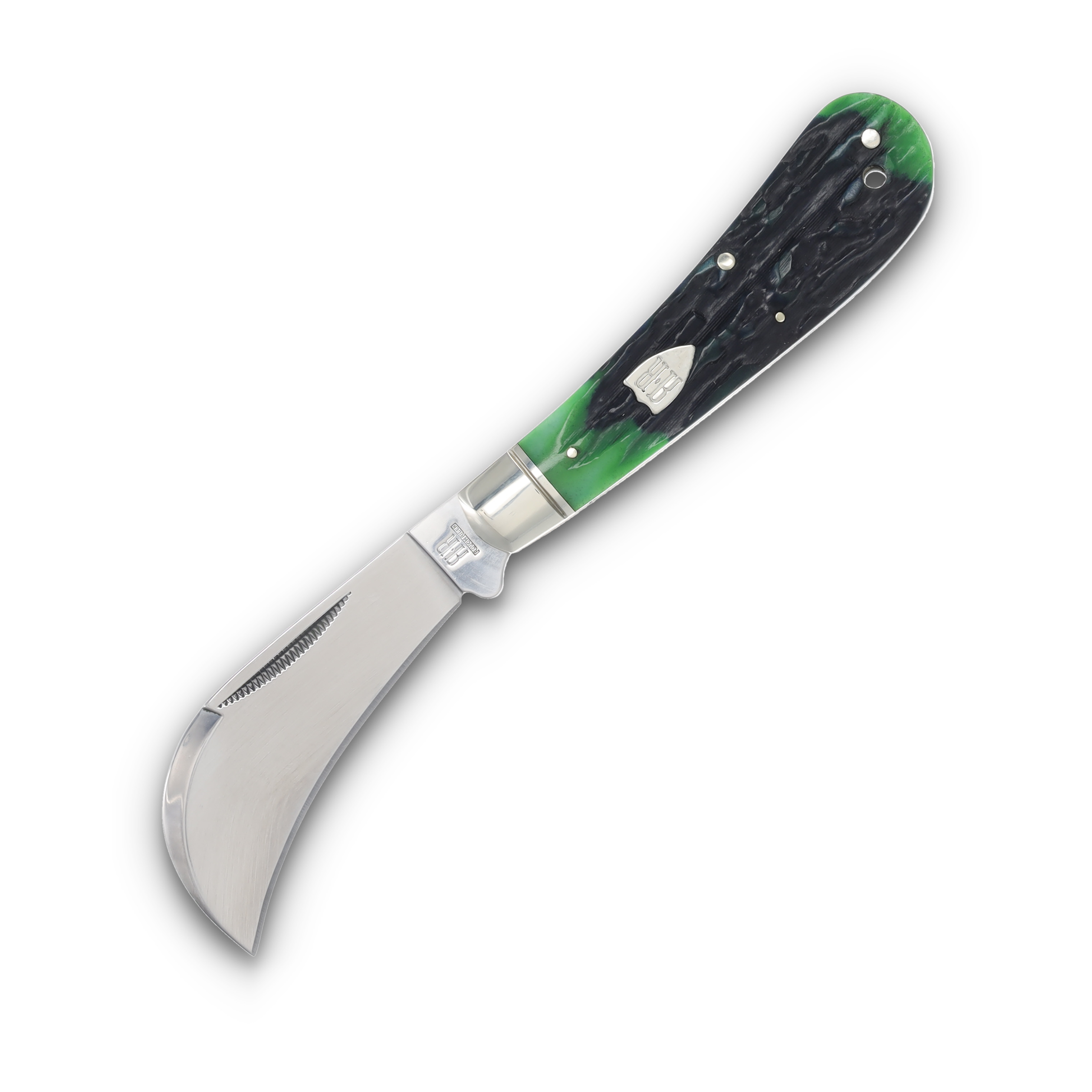 Rough Rider Bluegill Hawkbill Jigged Bone Folding Knife RR2635 View 3