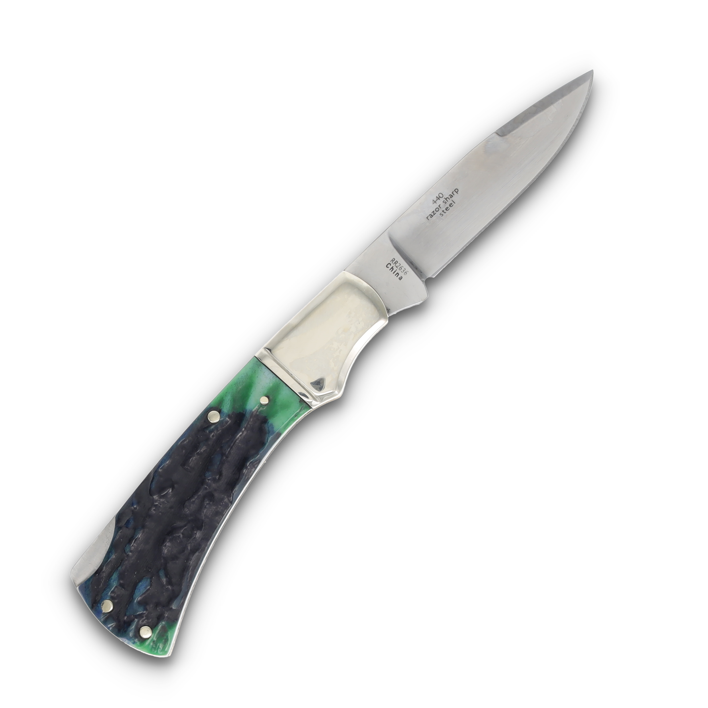 Rough Rider Bluegill Lockback Jigged Bone Folding Knife RR2636 View 2