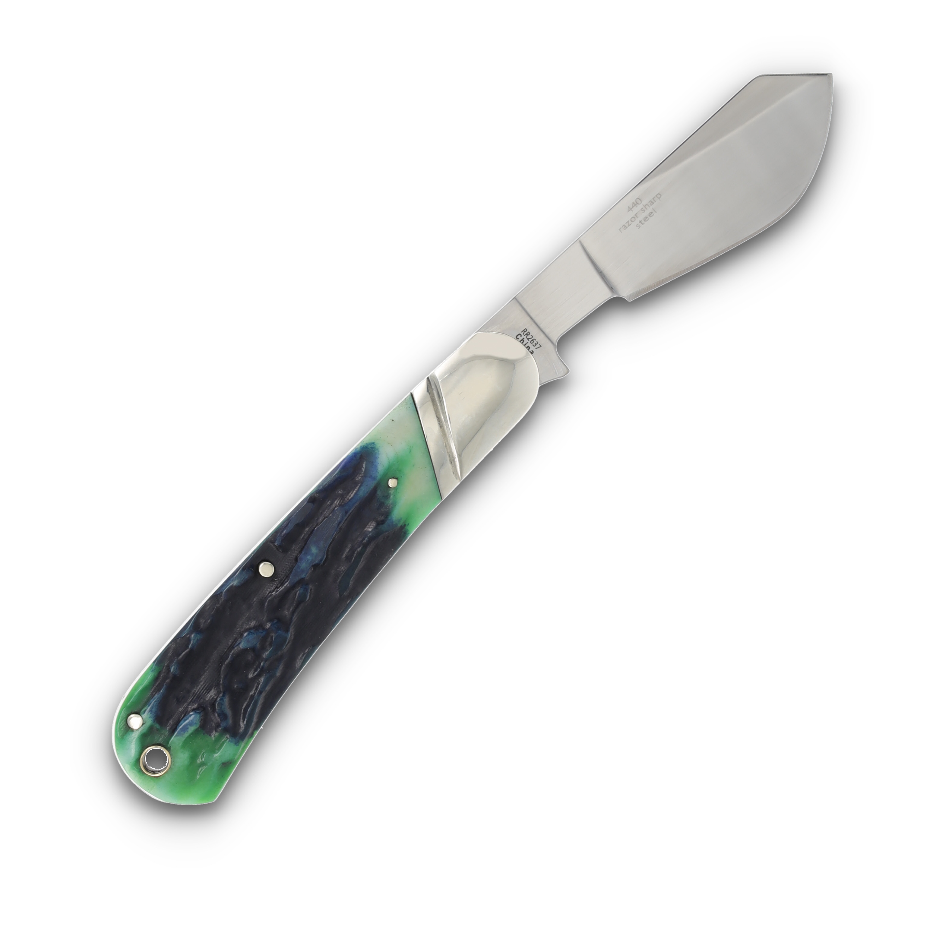 Rough Rider Bluegill Cotton Sampler Jigged Bone Folding Knife RR2637 View 2