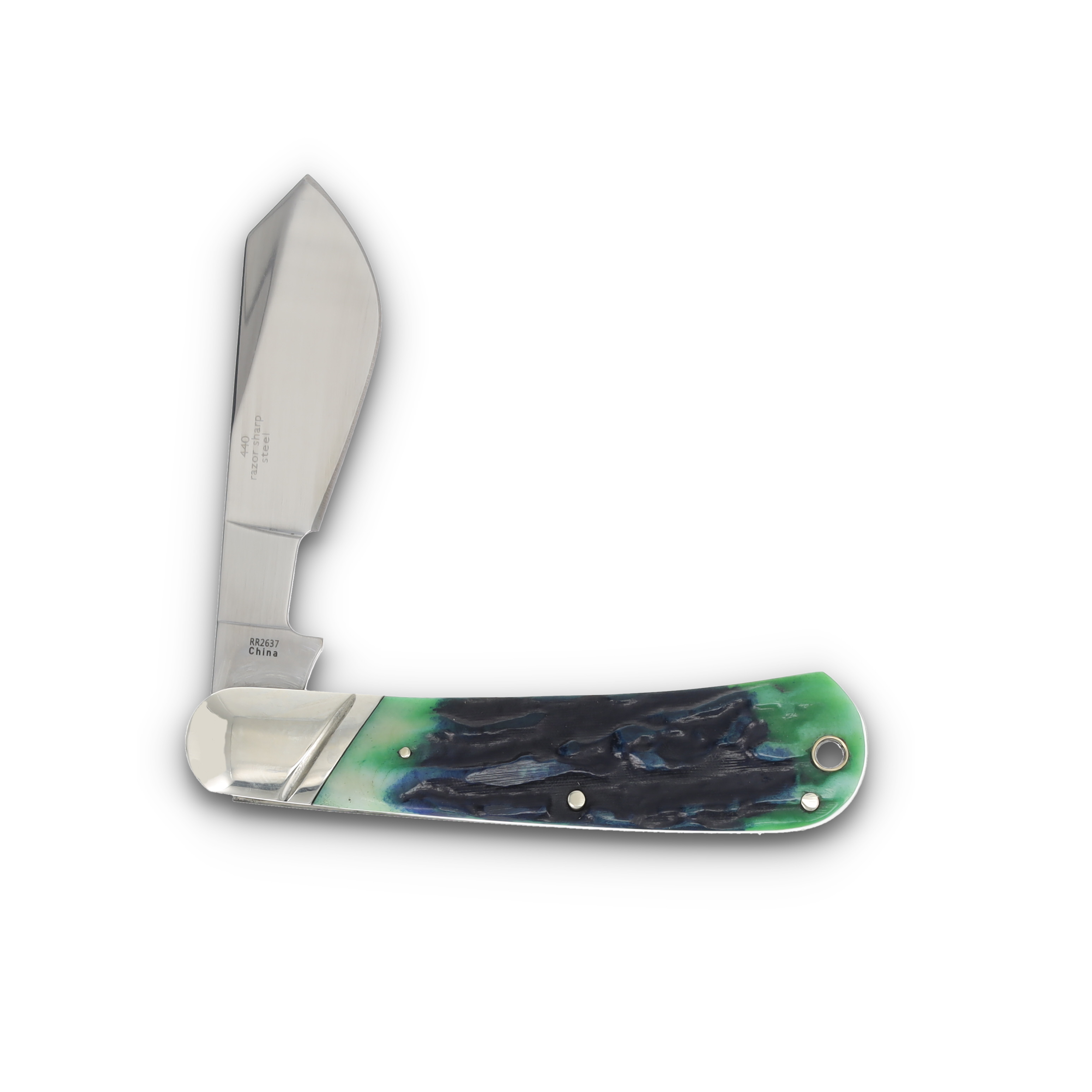 Rough Rider Bluegill Cotton Sampler Jigged Bone Folding Knife RR2637 View 3