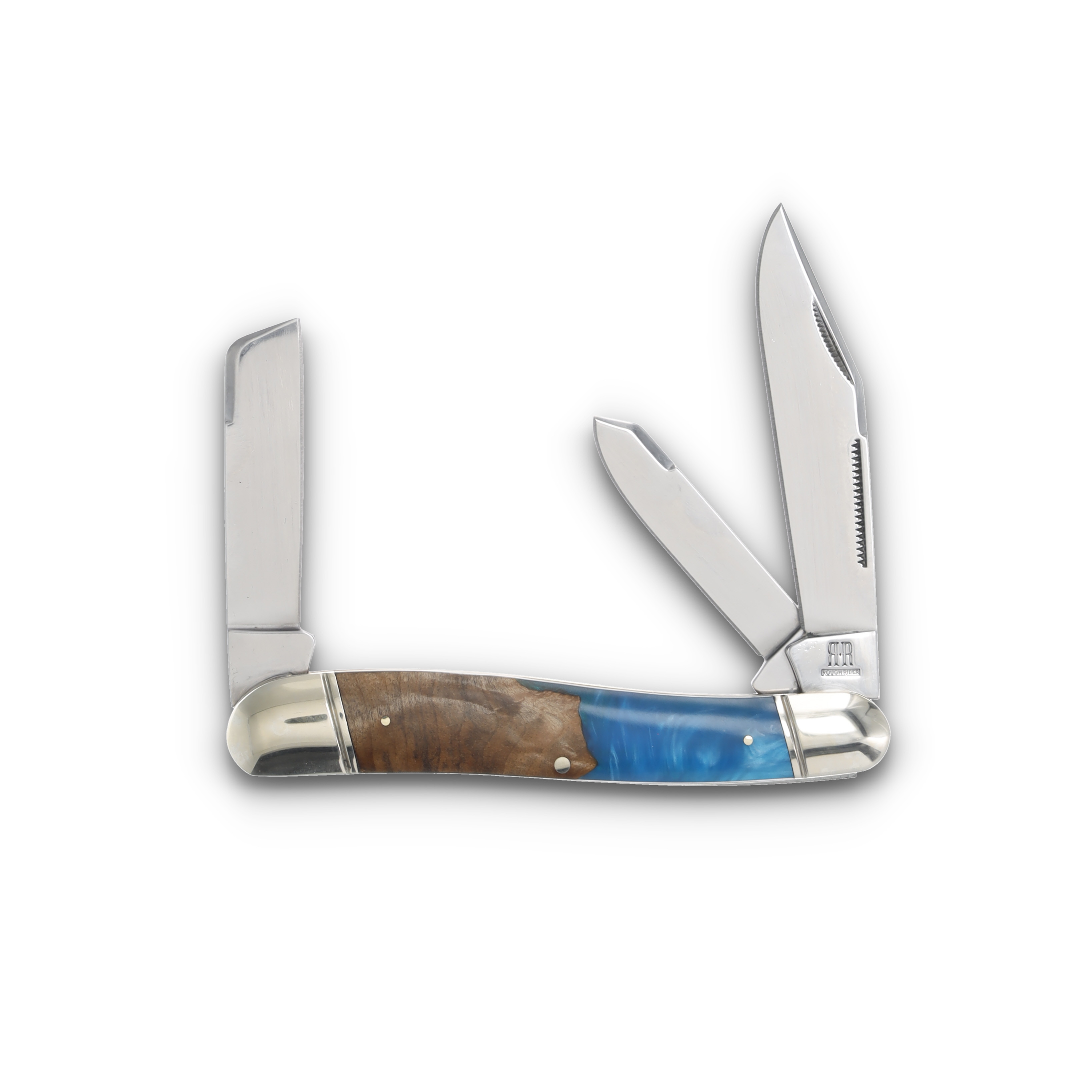Rough Rider Texas Stockman Folding Knife Pandora Swirl RR2653 View 1