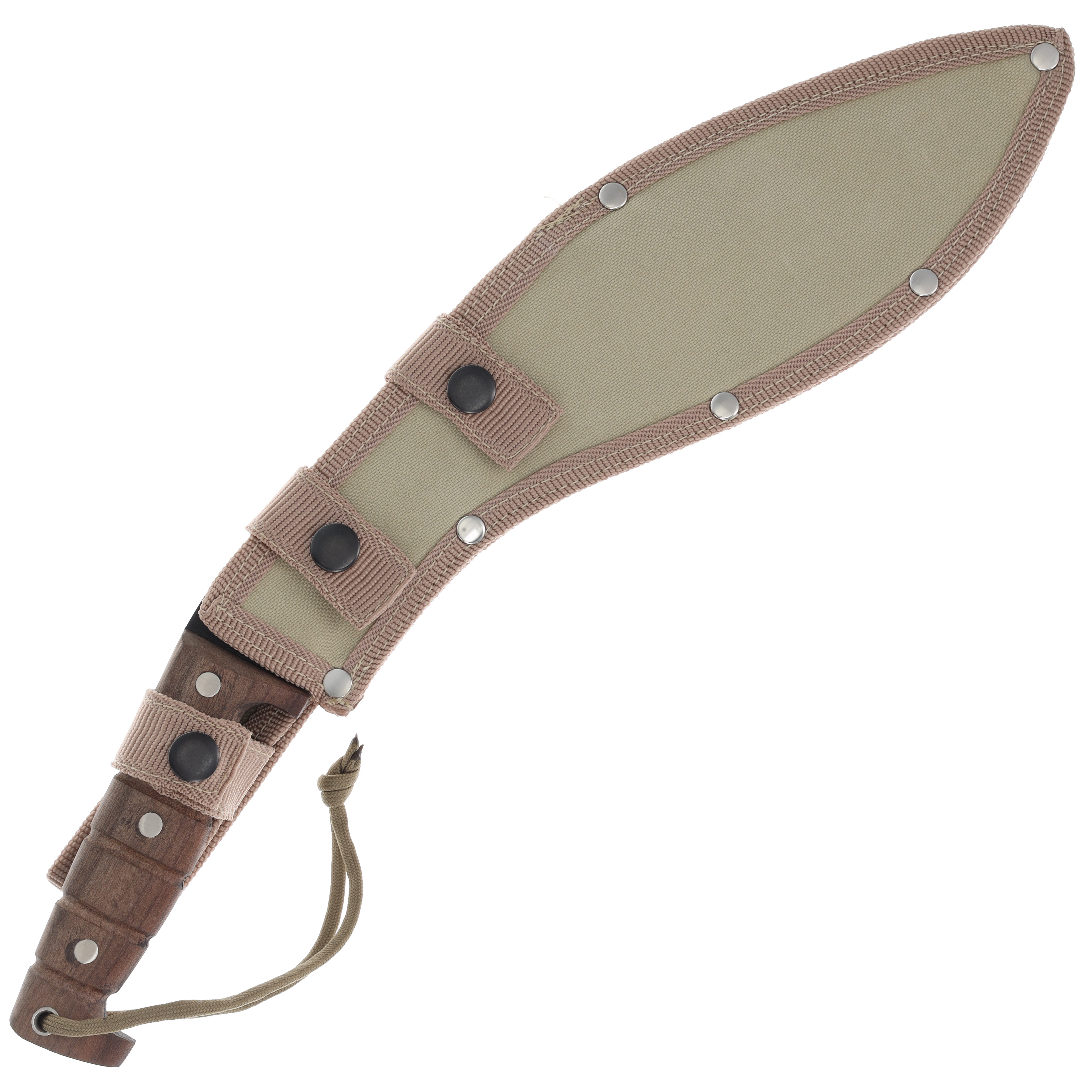 ESEE Expat Jaraca Kuri Fixed Blade Knife 11.5in Plain Edge Walnut ESEEKUKRI View 5