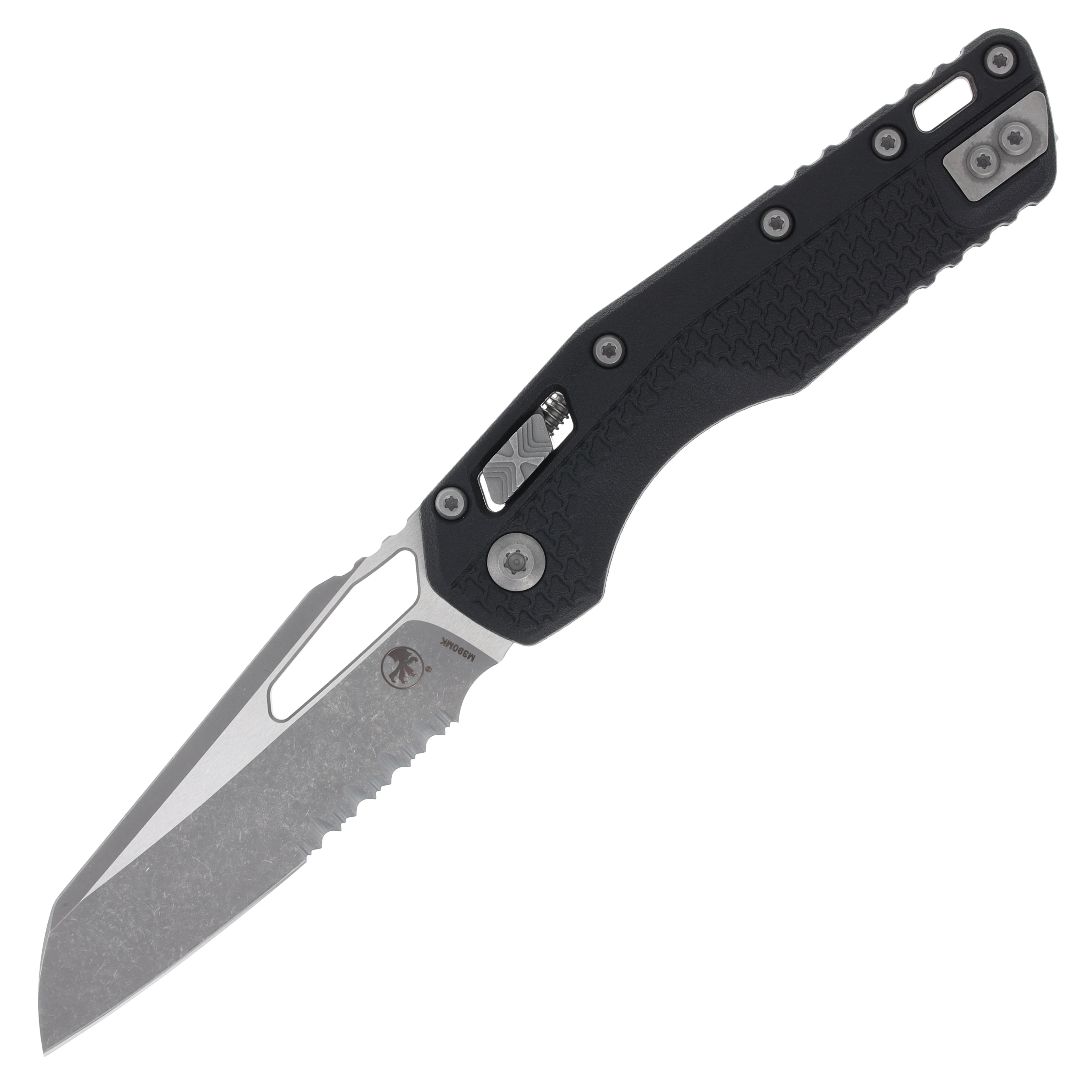 Microtech MSI RAM-LOK Folding Knife S/E PS Apocalyptic Black Tri-Grip Injection Molded MT210T11APPMBK View 1