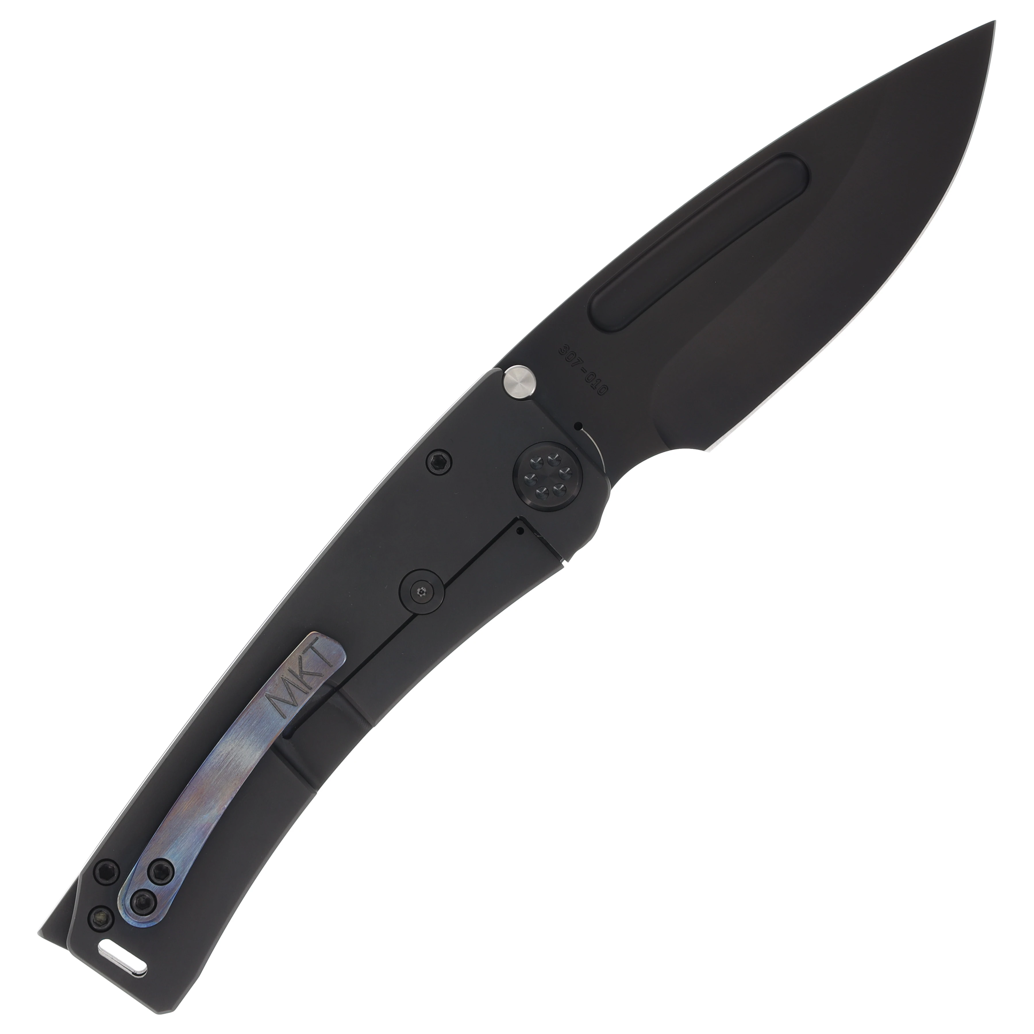 Medford Marauder-H Folding Knife PVD S45VN Drop Point/Flamed Starry Night Handles with PVD Hardware View 2