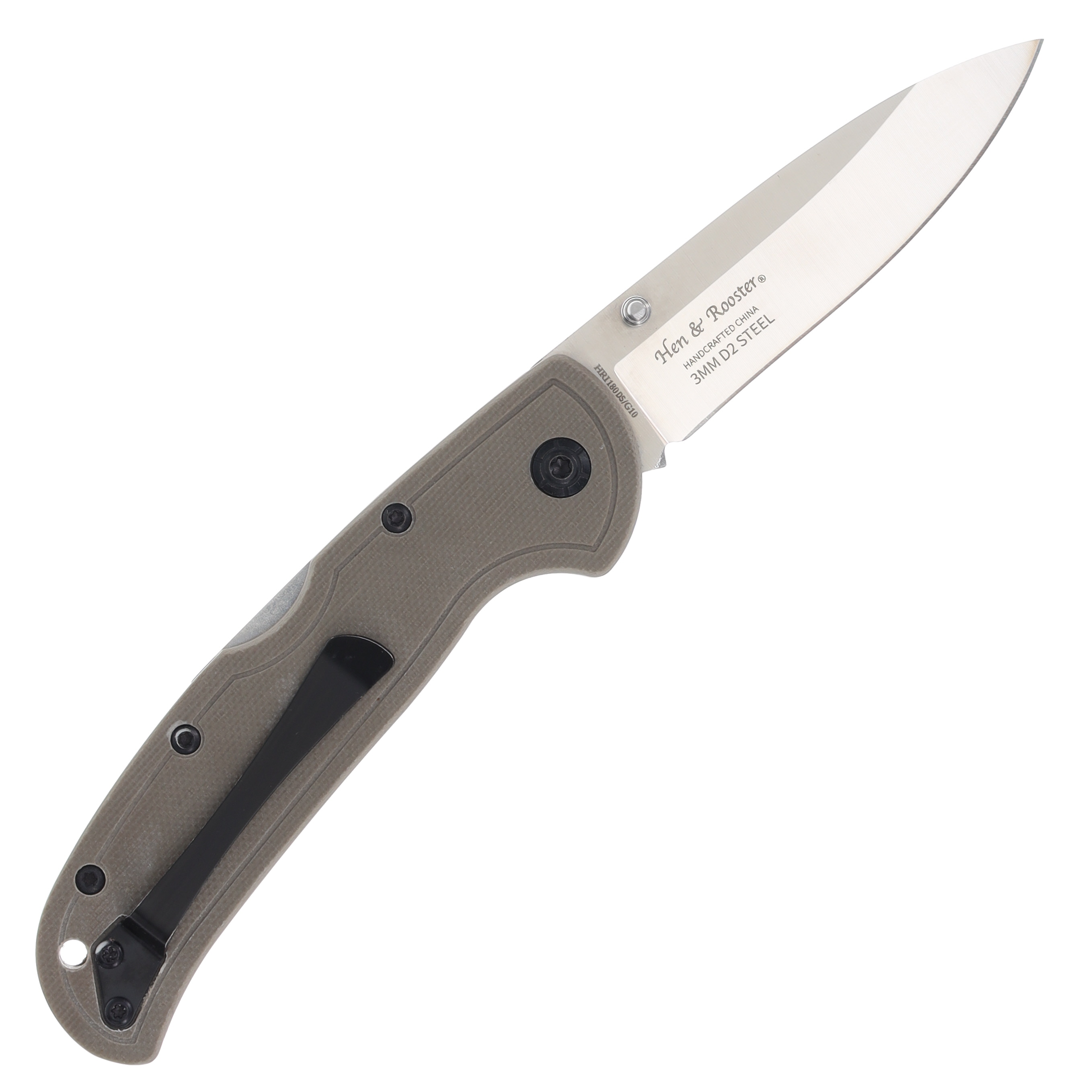 Hen & Rooster Desert Sand Manual Folding Knife HRI180DSG10 View 2