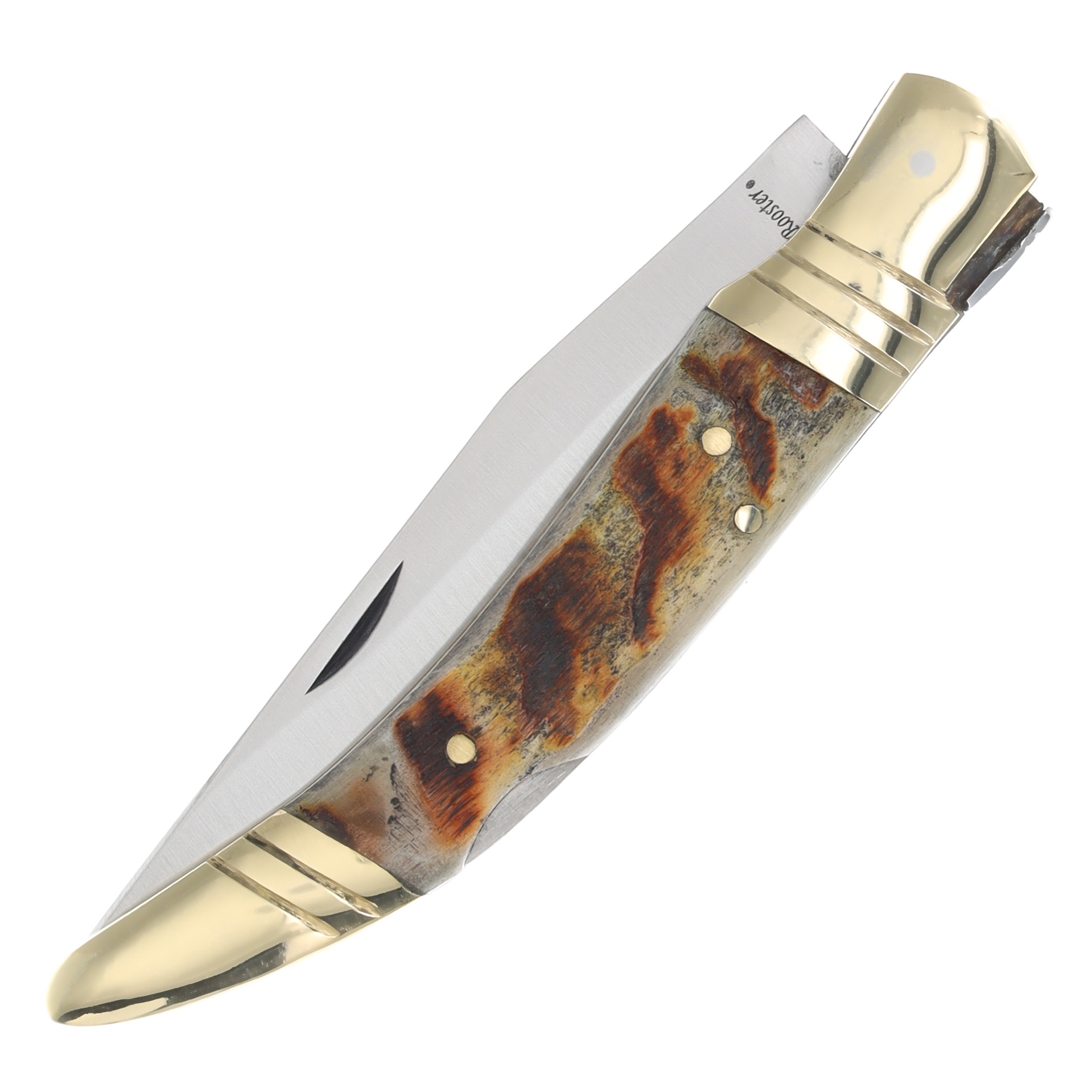 Hen & Rooster 5" Ram's Horn Lockback Toothpick Folding Knife HRI5044RAM5 View 5