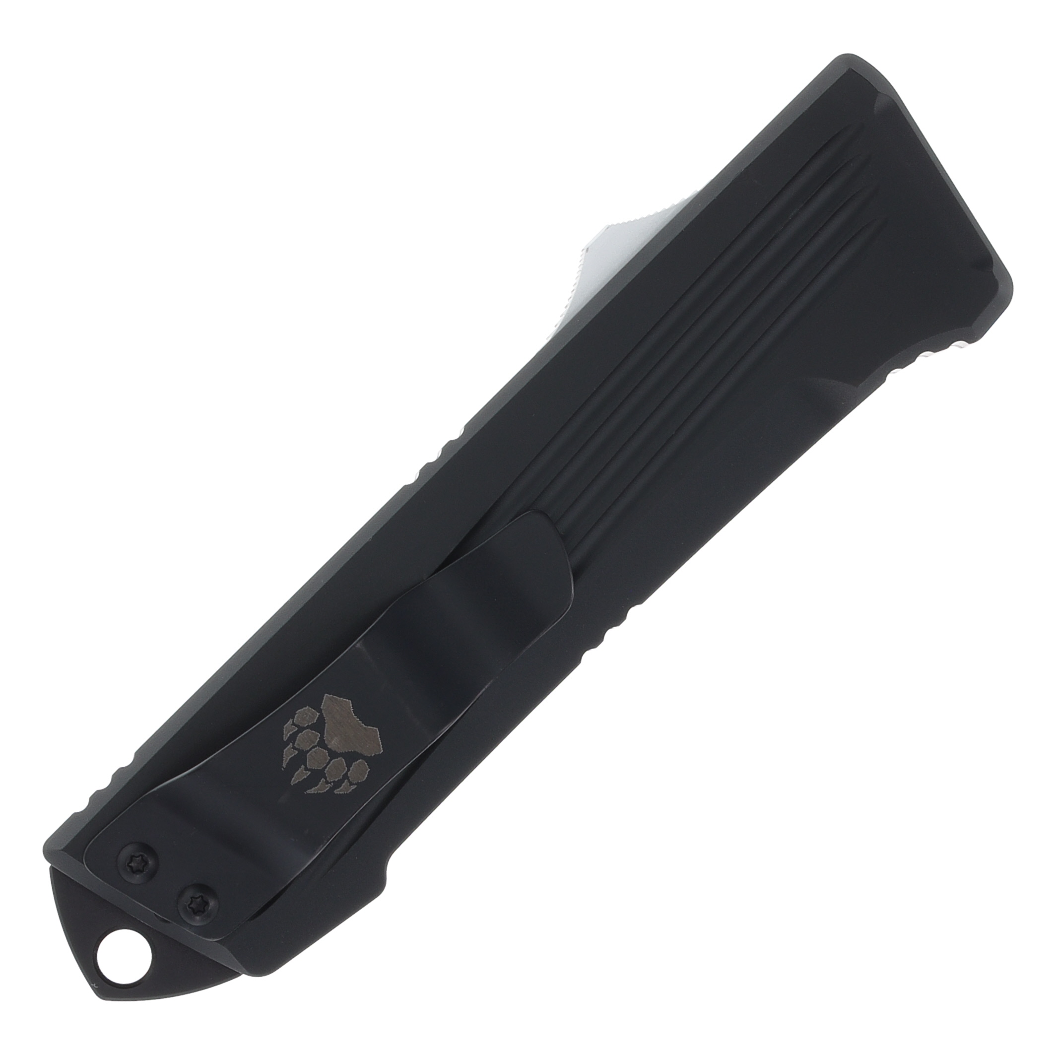 Bear & Son Bear OPS Clutch IV OTF Automatic Knife Satin Tanto/Black OTF-410-AIBK-S View 2