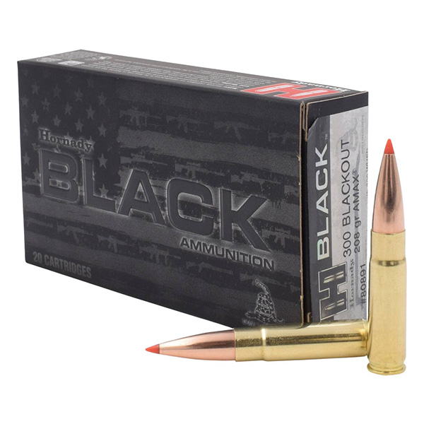 Hornady Black 300 AAC Blackout Rifle Ammunition Brass Centerfire 208 Grain A-Max ELD Match 80891 View 1