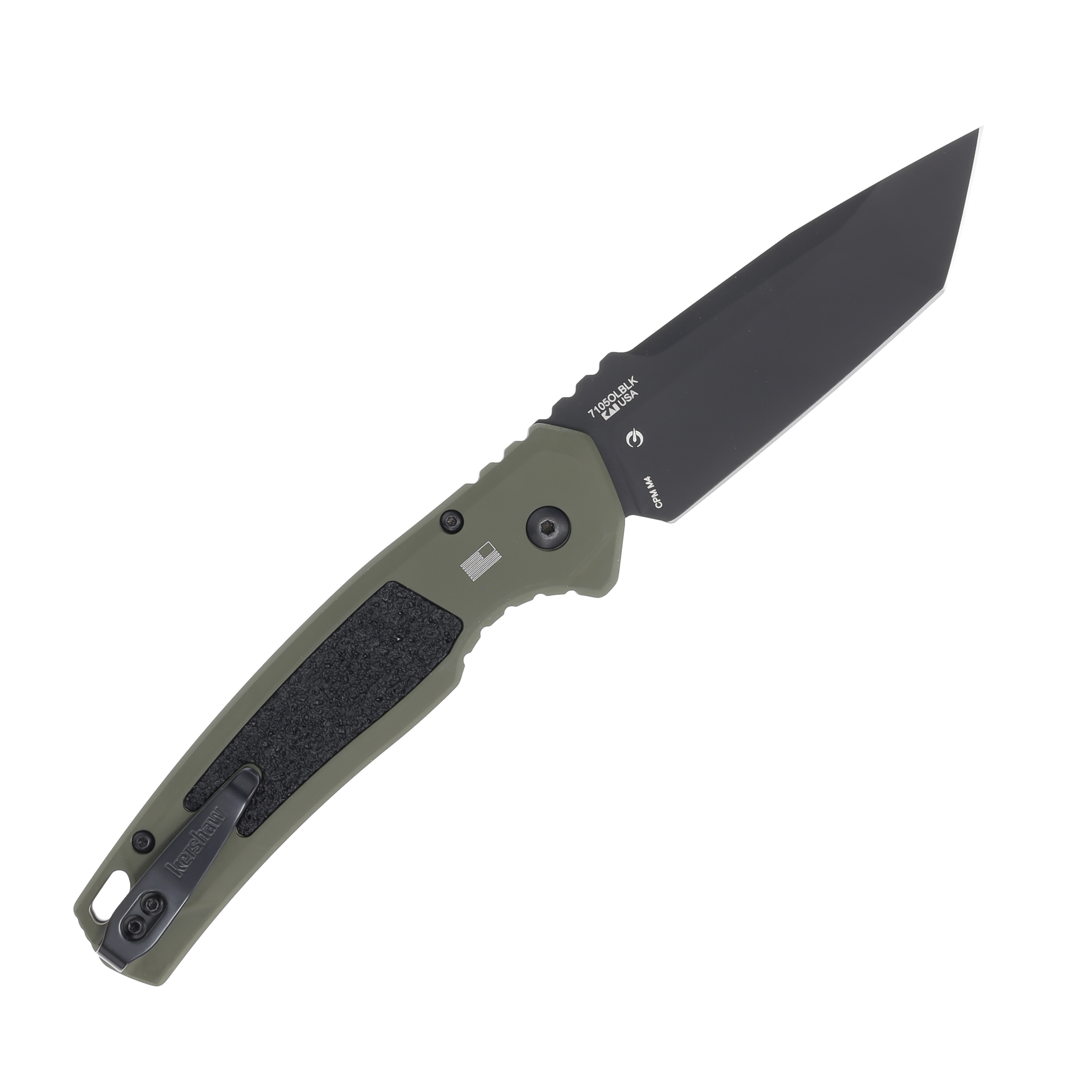 Kershaw Auto Launch 16 Out-the-Side Automatic Knife (Olive, Black) AUKS7105OLBLK View 2
