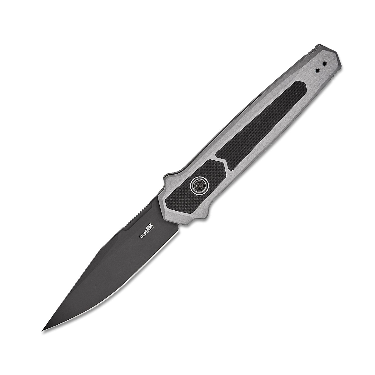 Kershaw Auto Launch 17 OTS Auto Gray Anodized Aluminum G-10 3.5in Plain AUKS7951 View 1