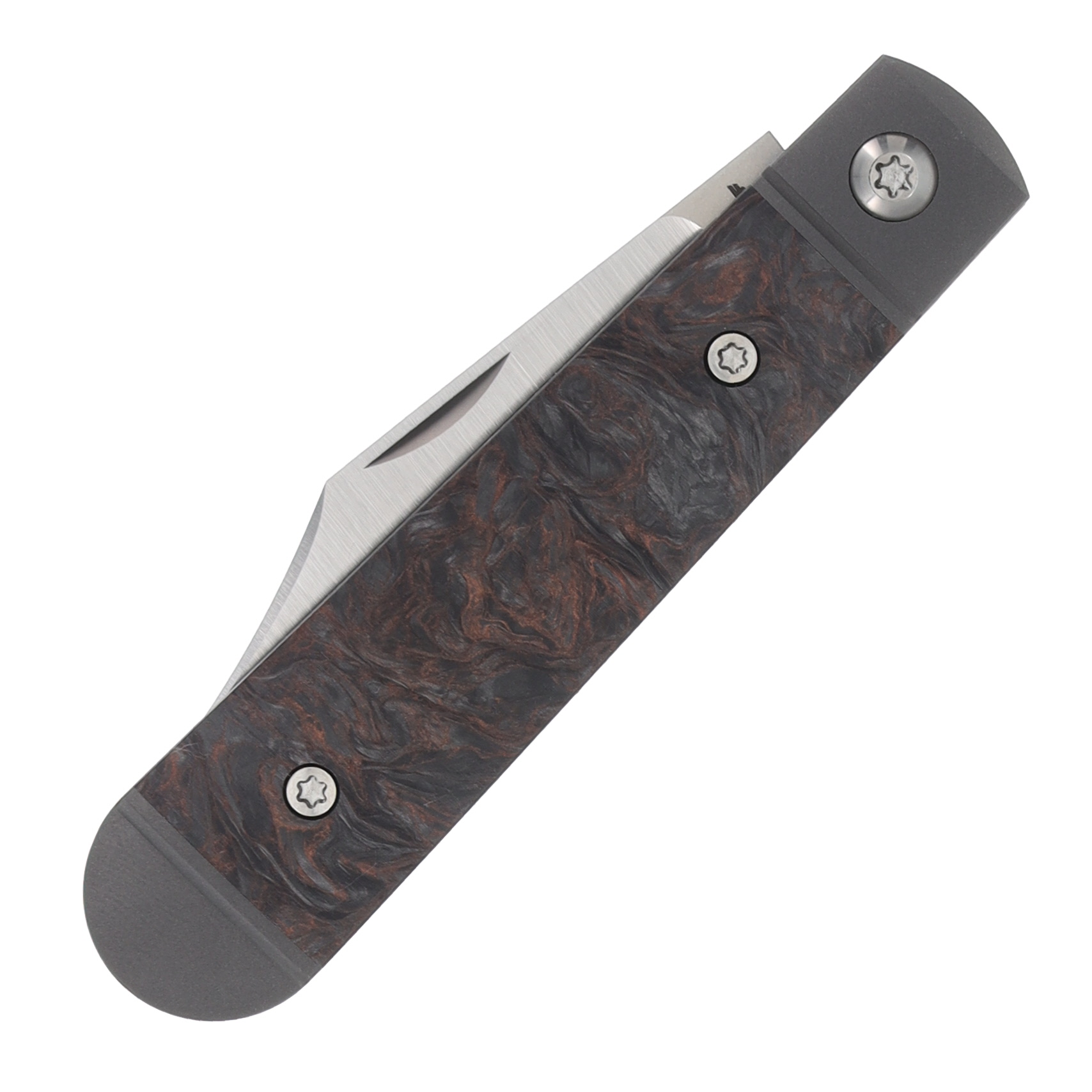 Jack Wolf Little Bro Jack Folding Knife Copper Dark Matter Fat Carbon LILBR-01-FC-DMC View 5