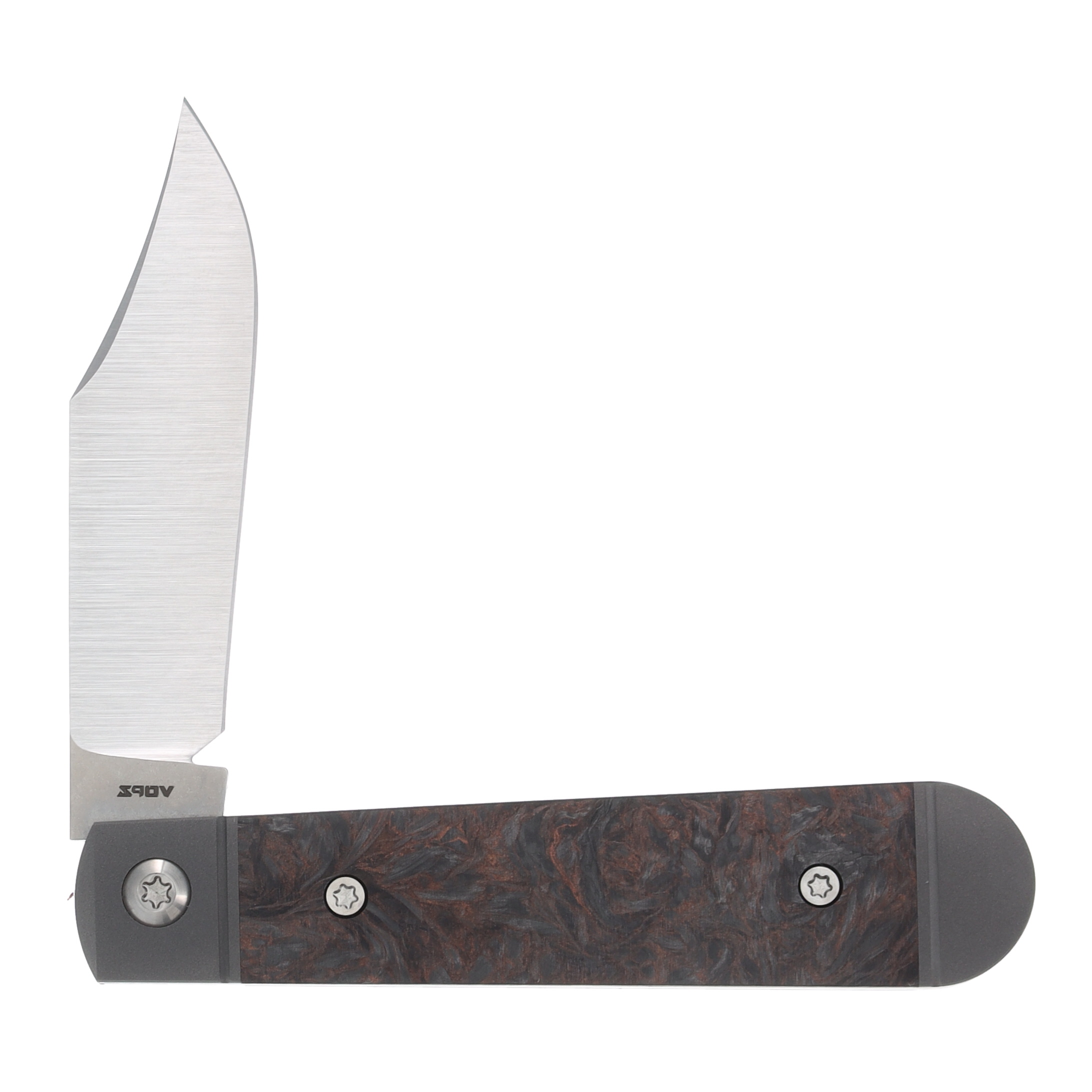 Jack Wolf Little Bro Jack Folding Knife Copper Dark Matter Fat Carbon LILBR-01-FC-DMC View 2