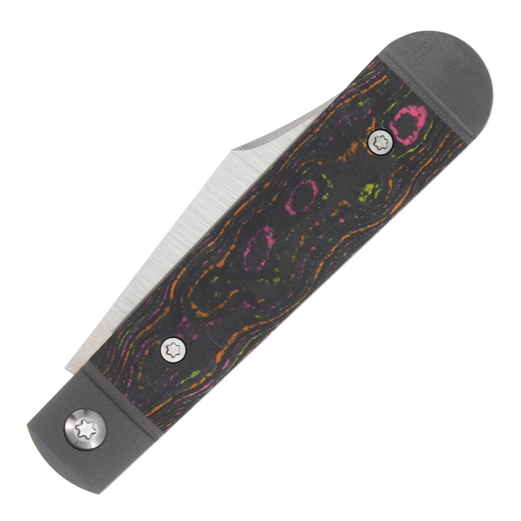 Jack Wolf Knives Little Bro Jack Folding Knife Party CamoCarbon Flo LILBR-01-CC-FLO View 6