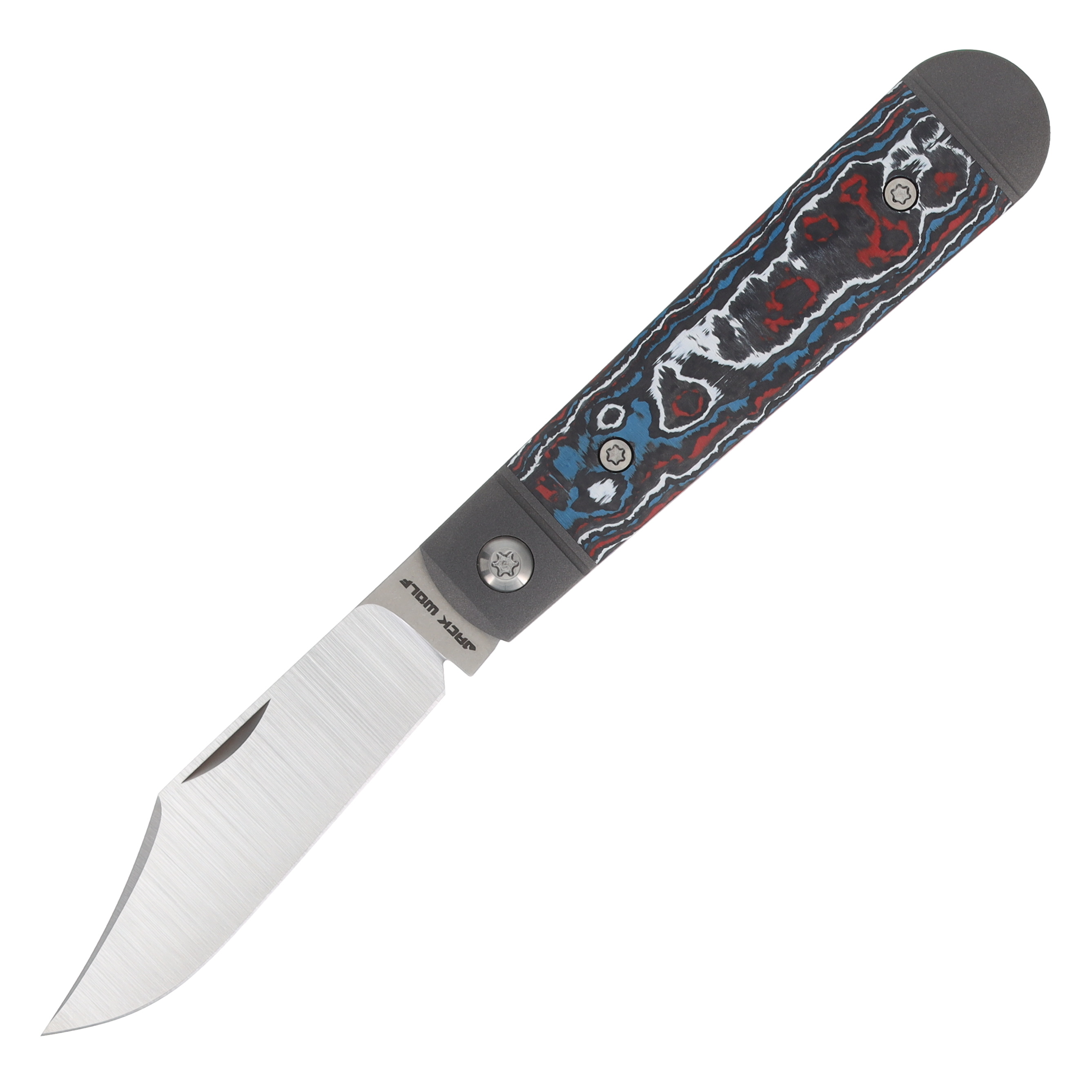 Jack Wolf Knives Little Bro Jack Folding Knife Nebula Fat Carbon LILBR-01-FC-NEB View 3