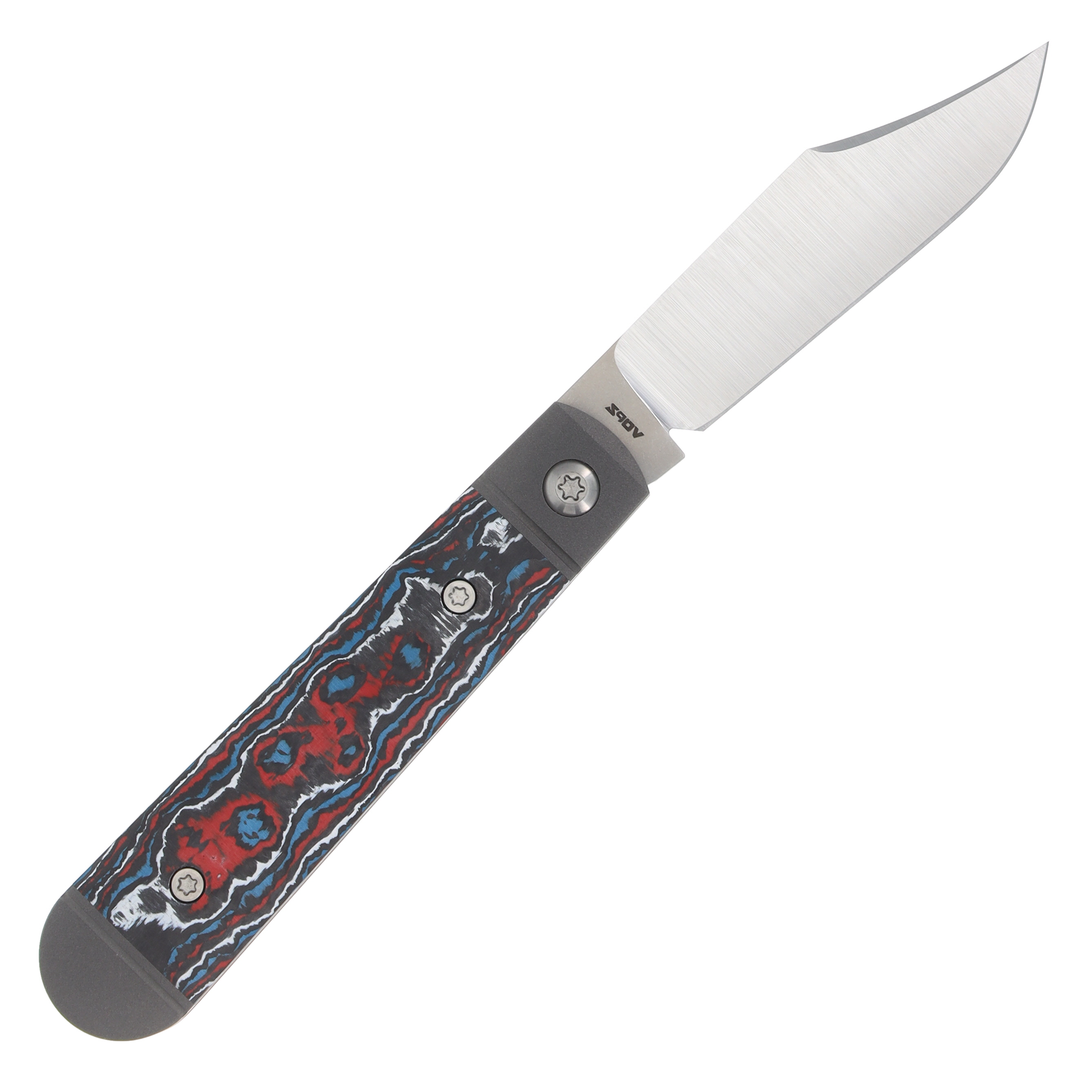 Jack Wolf Knives Little Bro Jack Folding Knife Nebula Fat Carbon LILBR-01-FC-NEB View 4