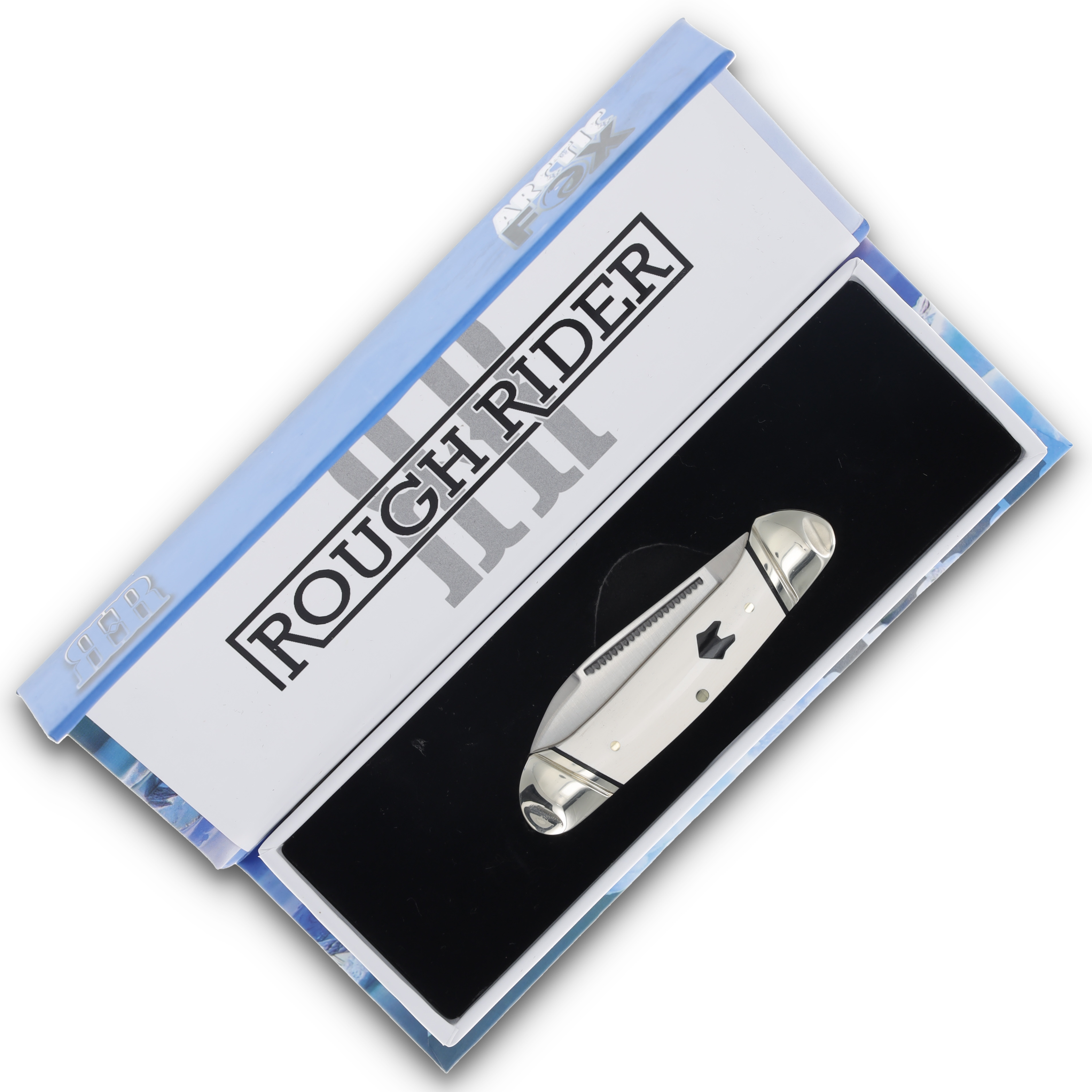 Rough Ryder White Micarta Mini Canoe Folding Knife RR2661 View 7