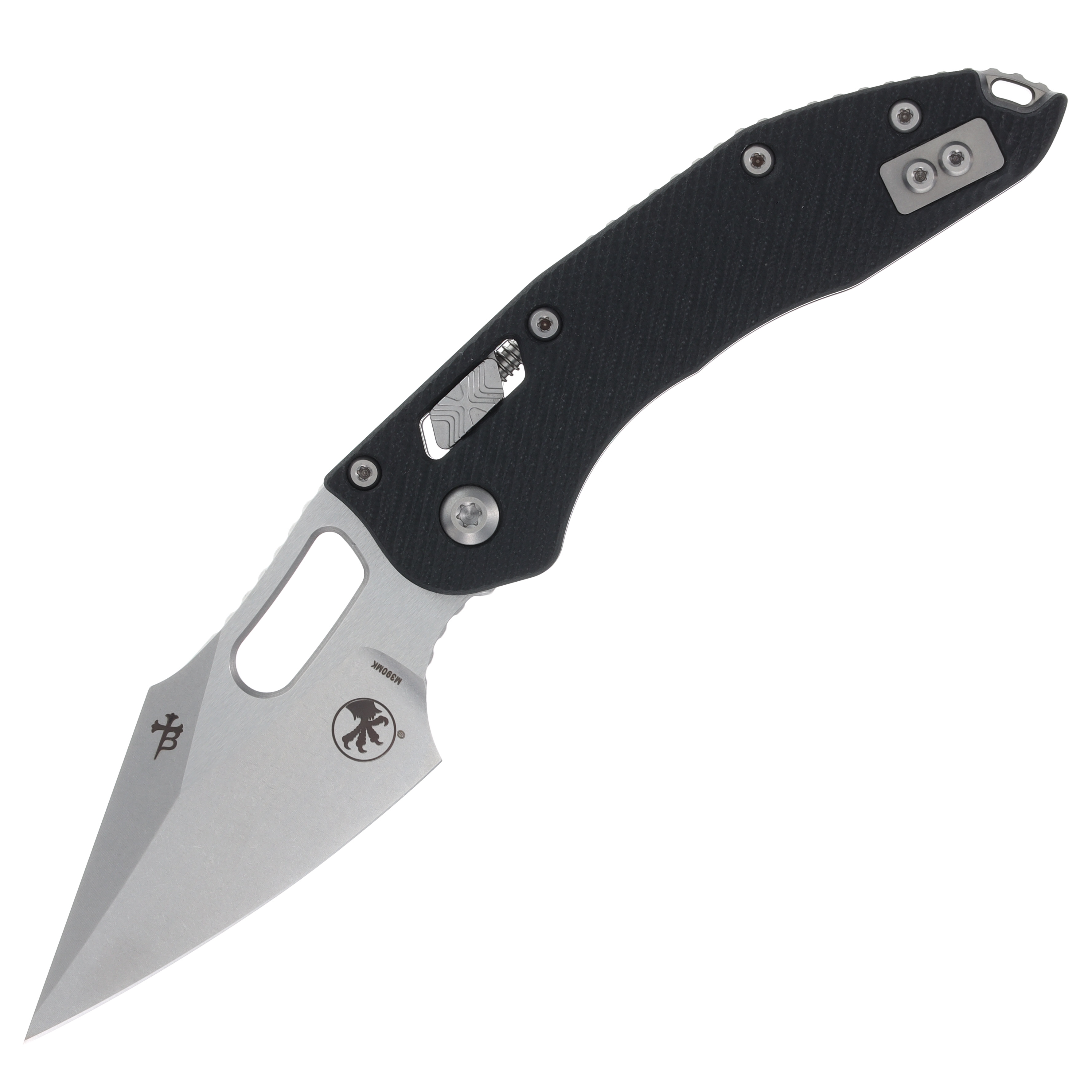 Microtech Stitch RAM-LOK Folding Knife (Satin S/E | Fluted Black G-10) MT169RL10FLGTBK View 1
