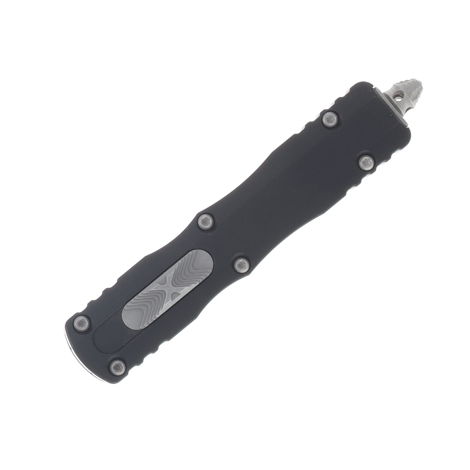 Microtech Dirac OTF Automatic Knife Stonewash Apocalyptic Dagger/Black AUMT22510AP View 3