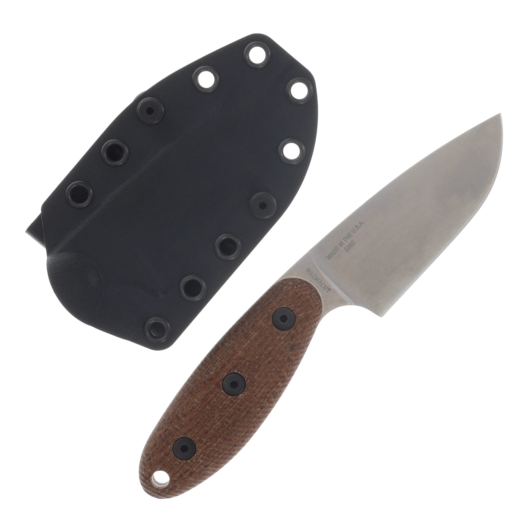 ESEE Knives Sencillo Fixed Blade 3D Natural Burlap Micarta SW MagnaCut ESEESENCILLOM View 2
