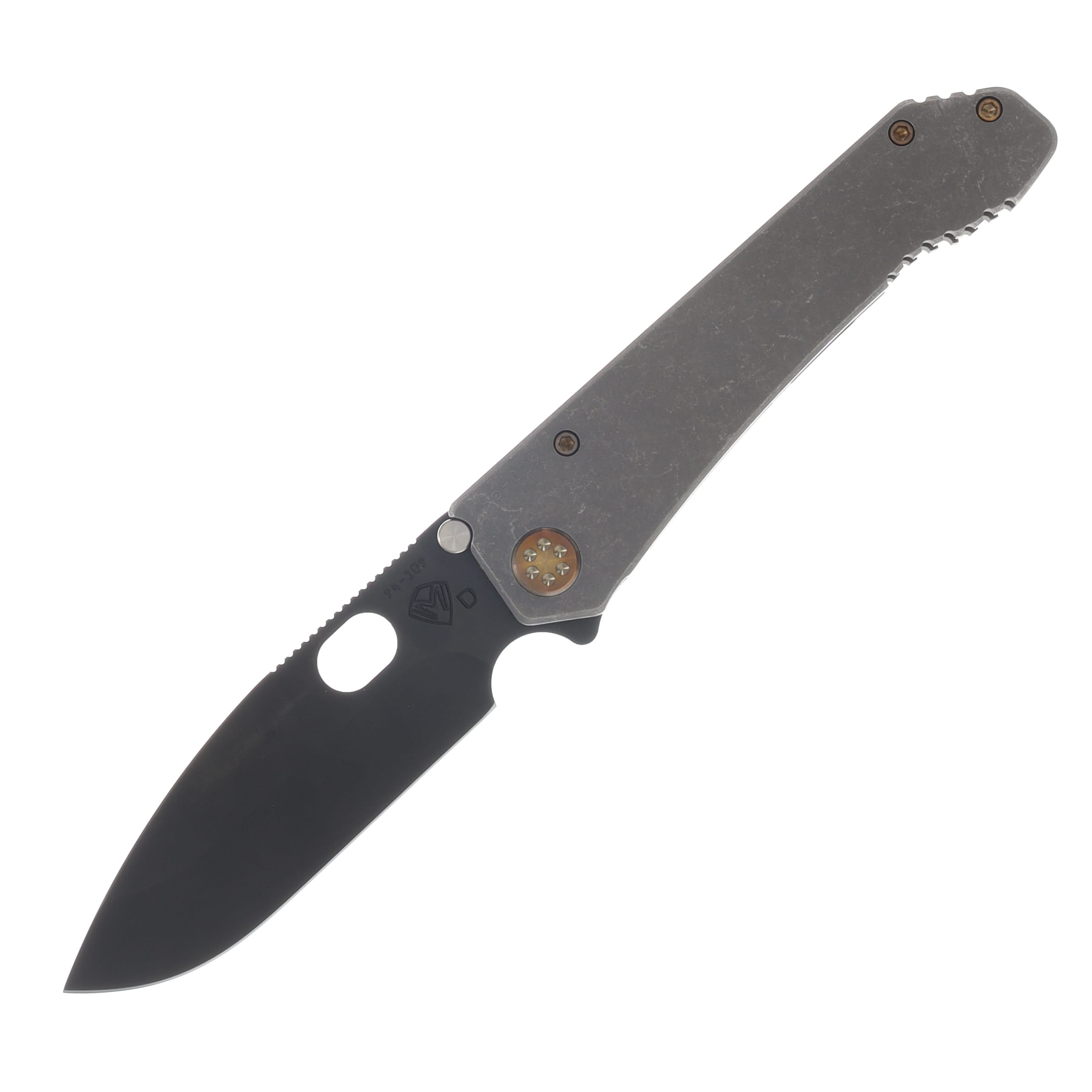 Medford 187 DP Framelock Folding Knife 3.75in PVD D2 Tumbled