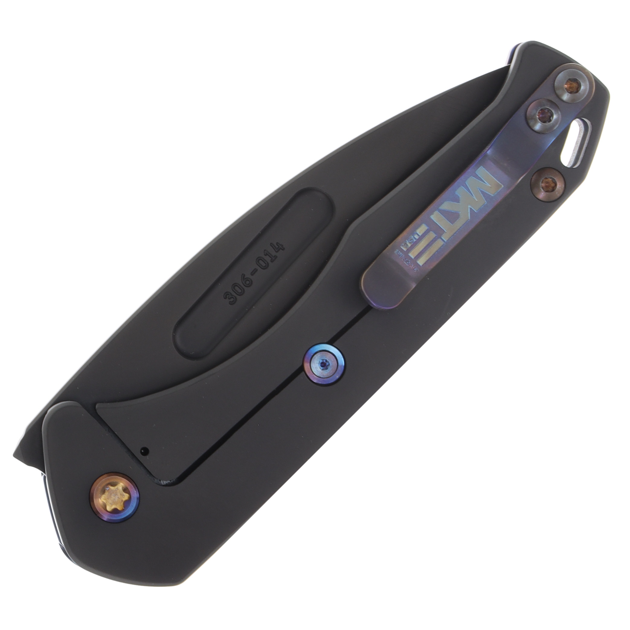 Medford Praetorian Slim Framelock Folding Knife (PVD S45VN | Flamed Tsunami | Flamed Hardware/Clip) MK208SPT-03PV-TFCF-Q4 View 2