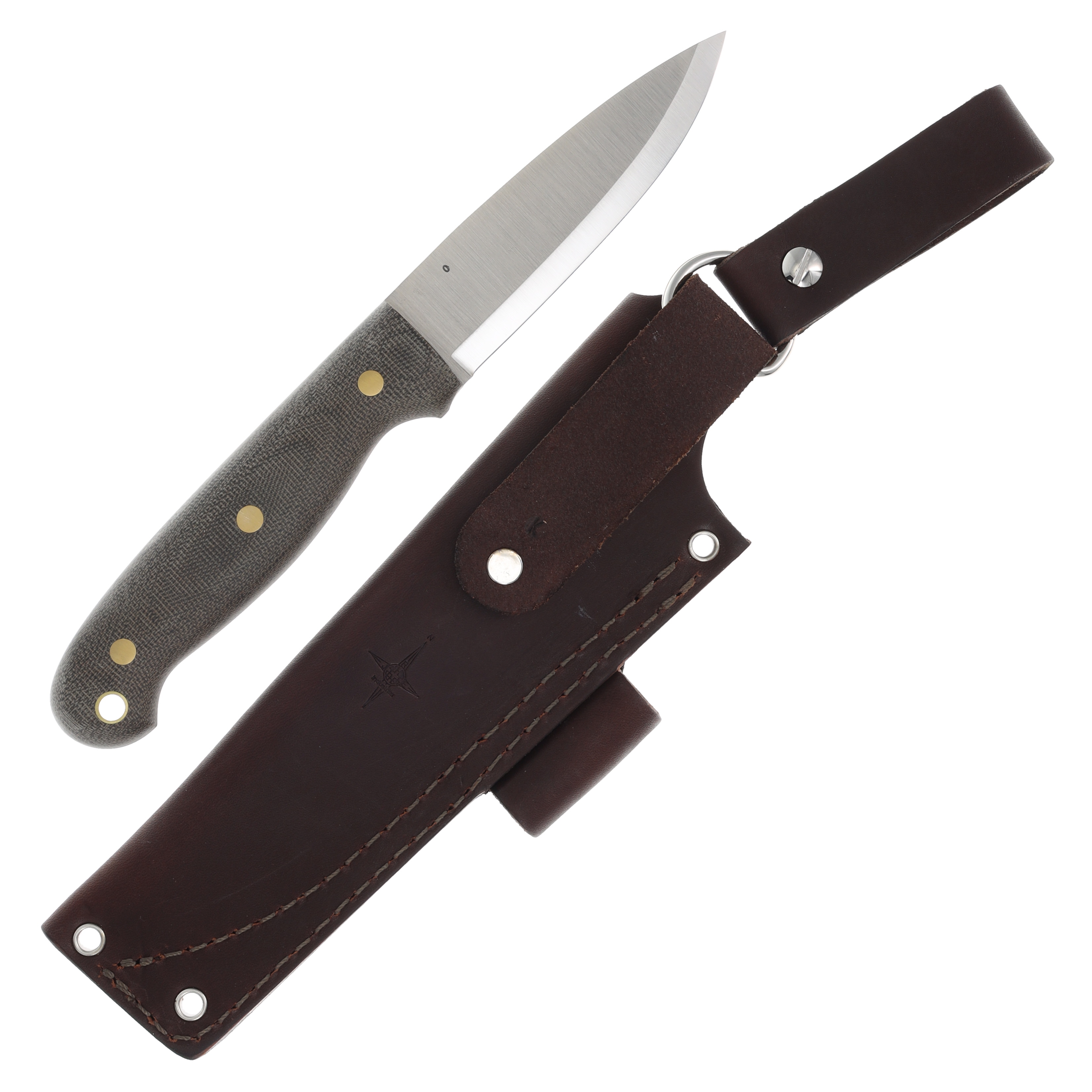 LT Wright Genesis Scandi Fixed Blade Knife (Green Micarta) LTG01SGM View 2