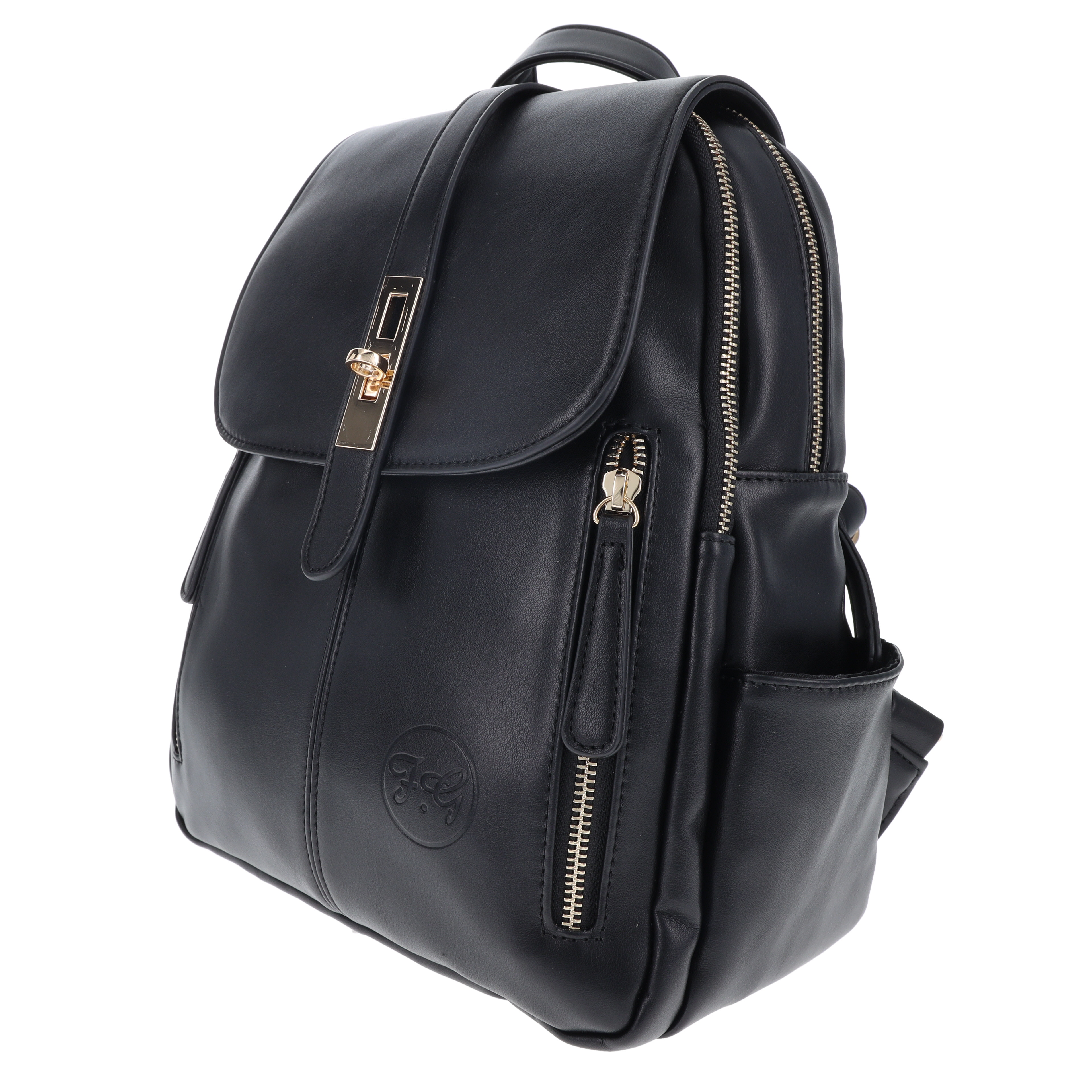 Fabigun Concealed Carry Backpack 1951 Black Leather FAB1951BLK View 1