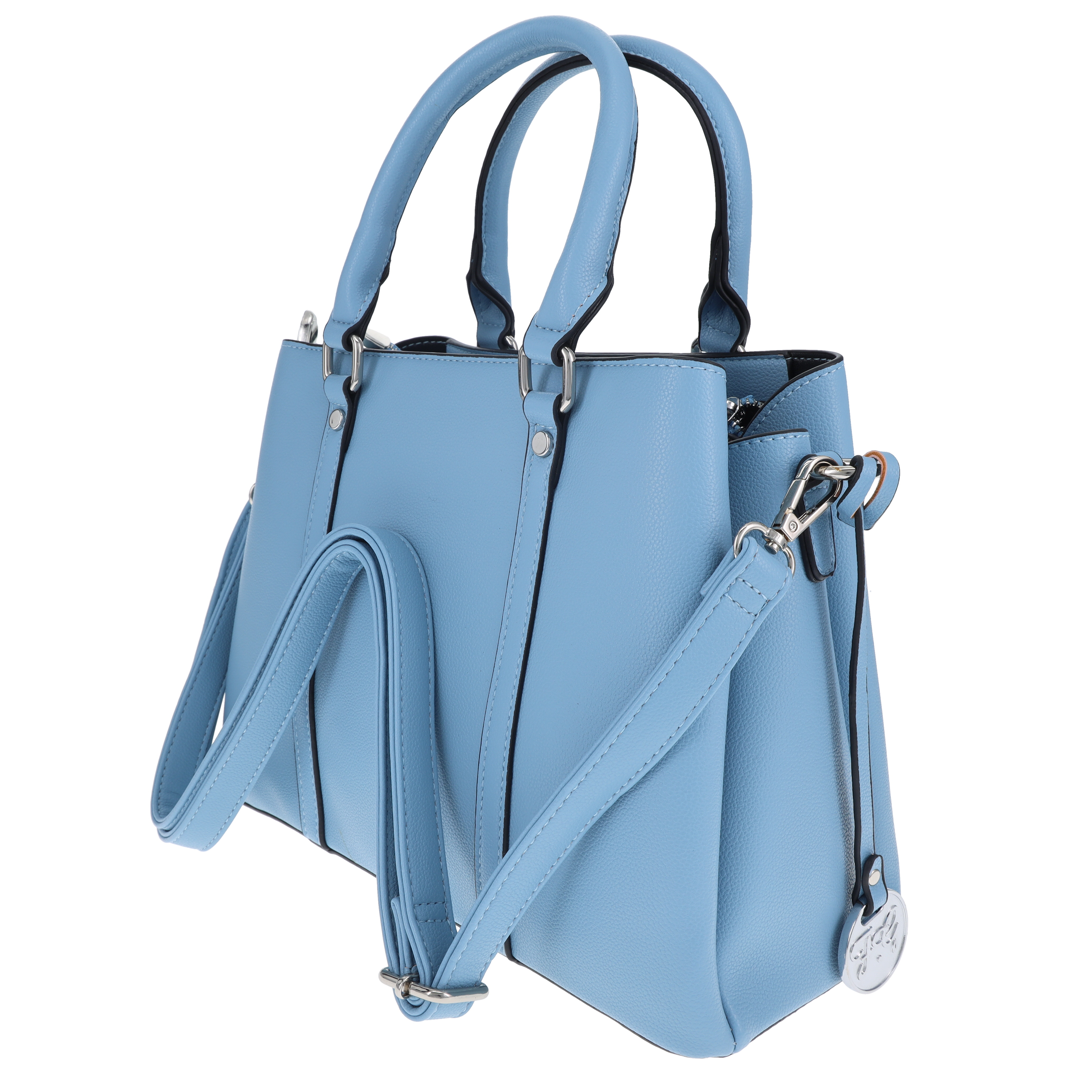 Fabigun Concealed Carry Shoulder Bag Tote Blue FAB8710BLU View 7