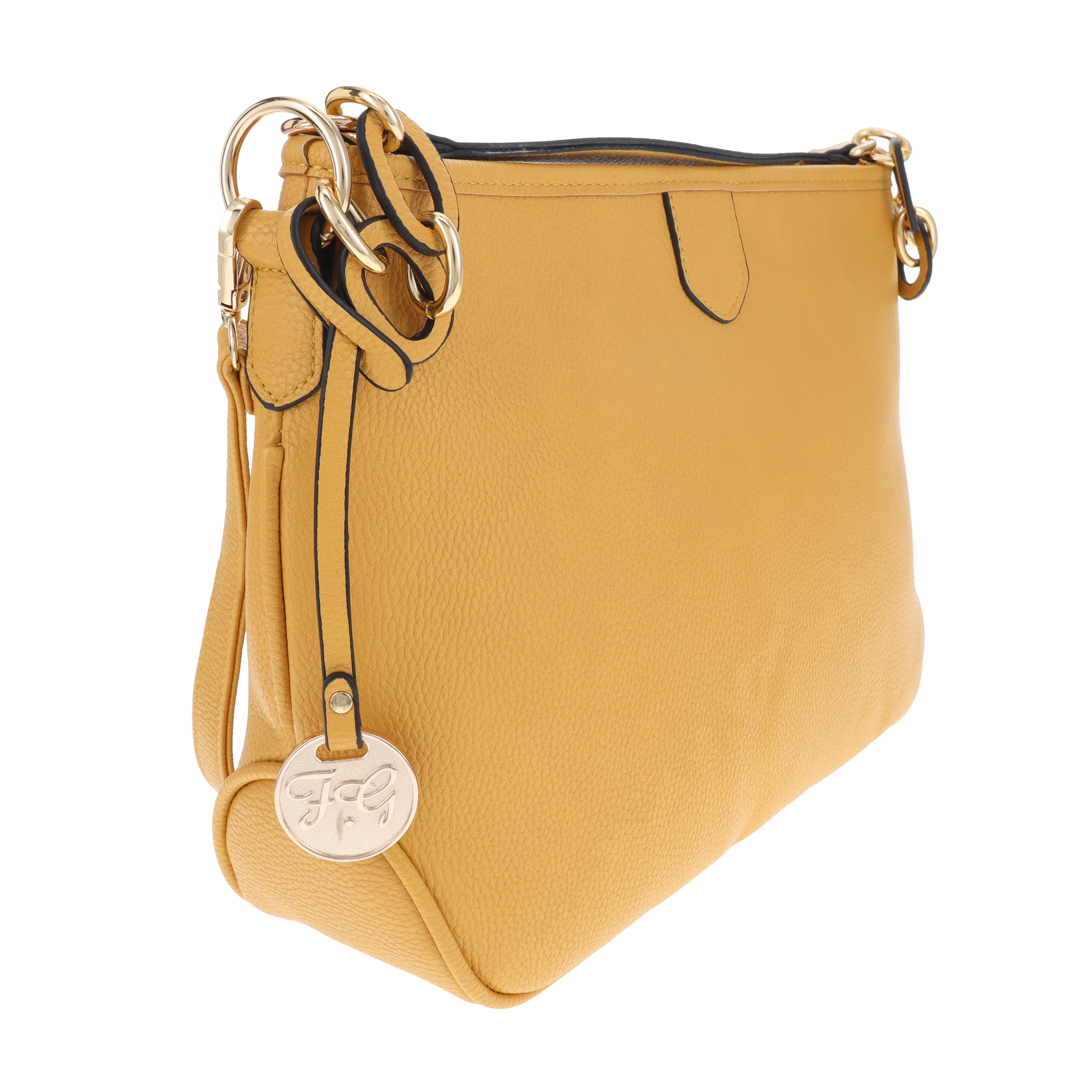 FabiGun Conceal Carry Shoulder Bag Tote Yellow FAB6308YLW View 3