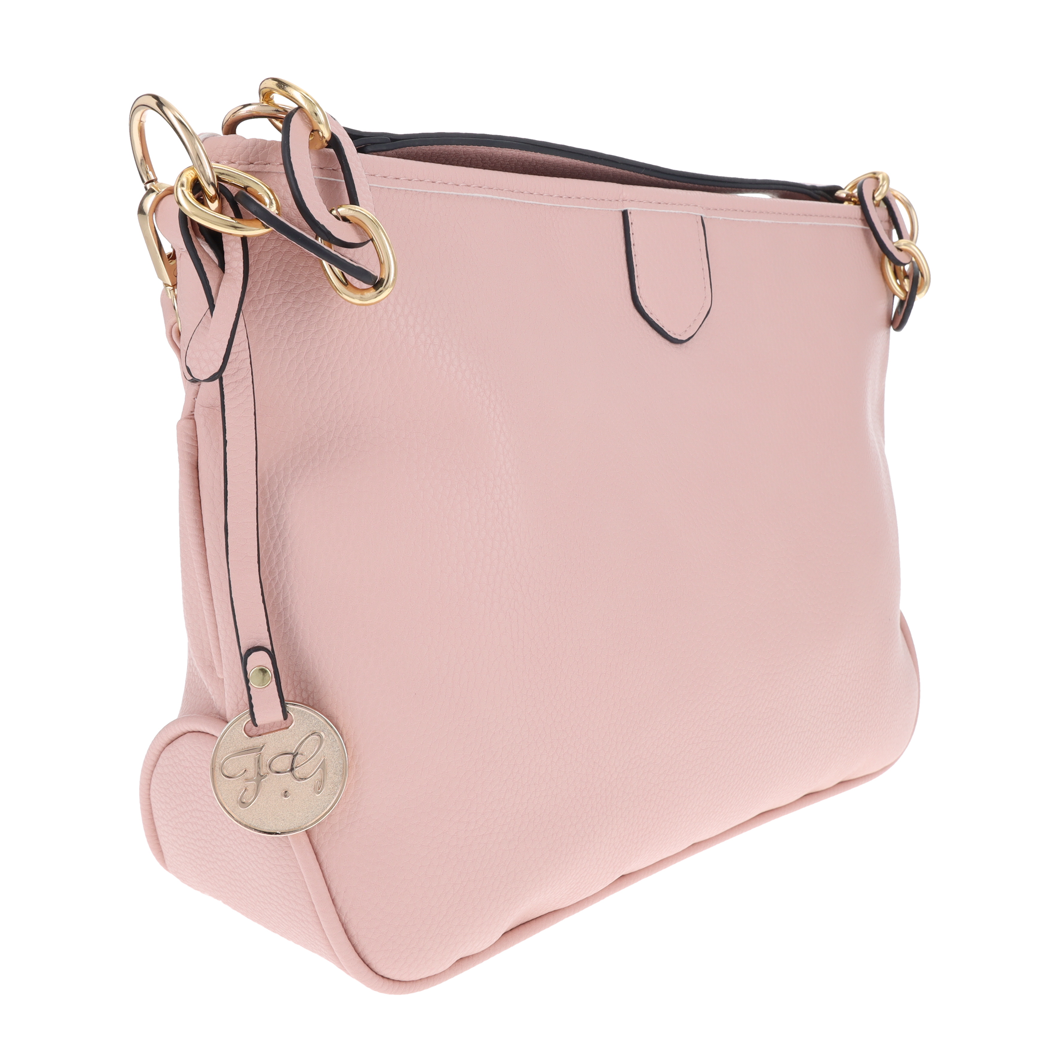 Fabigun Concealed Carry Shoulder Hobo Bag Light Pink FAB6308PNK View 3