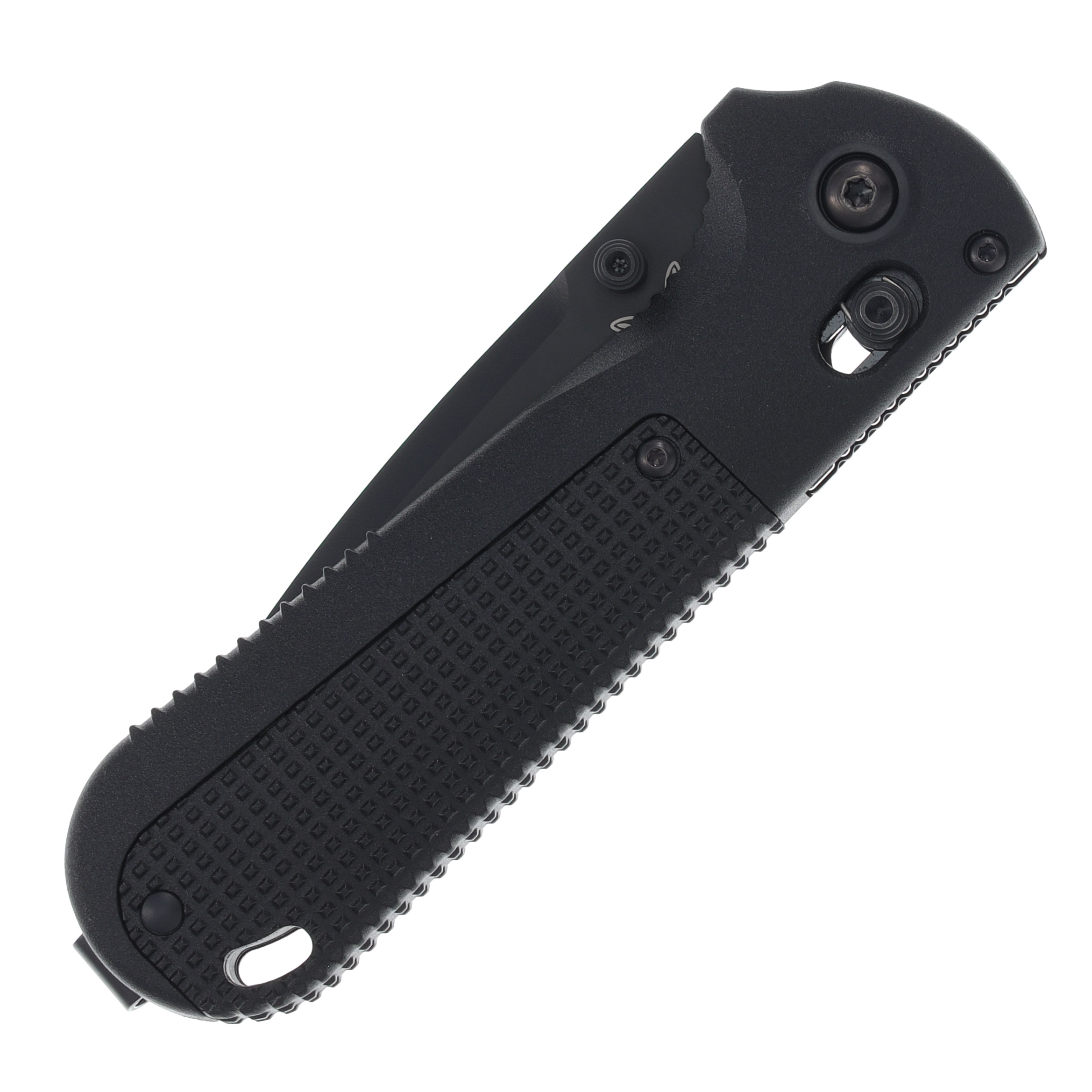 Benchmade Redoubt 3.55in Partially Serrated Black Cerakote Drop Point BM430SBK-02 View 5