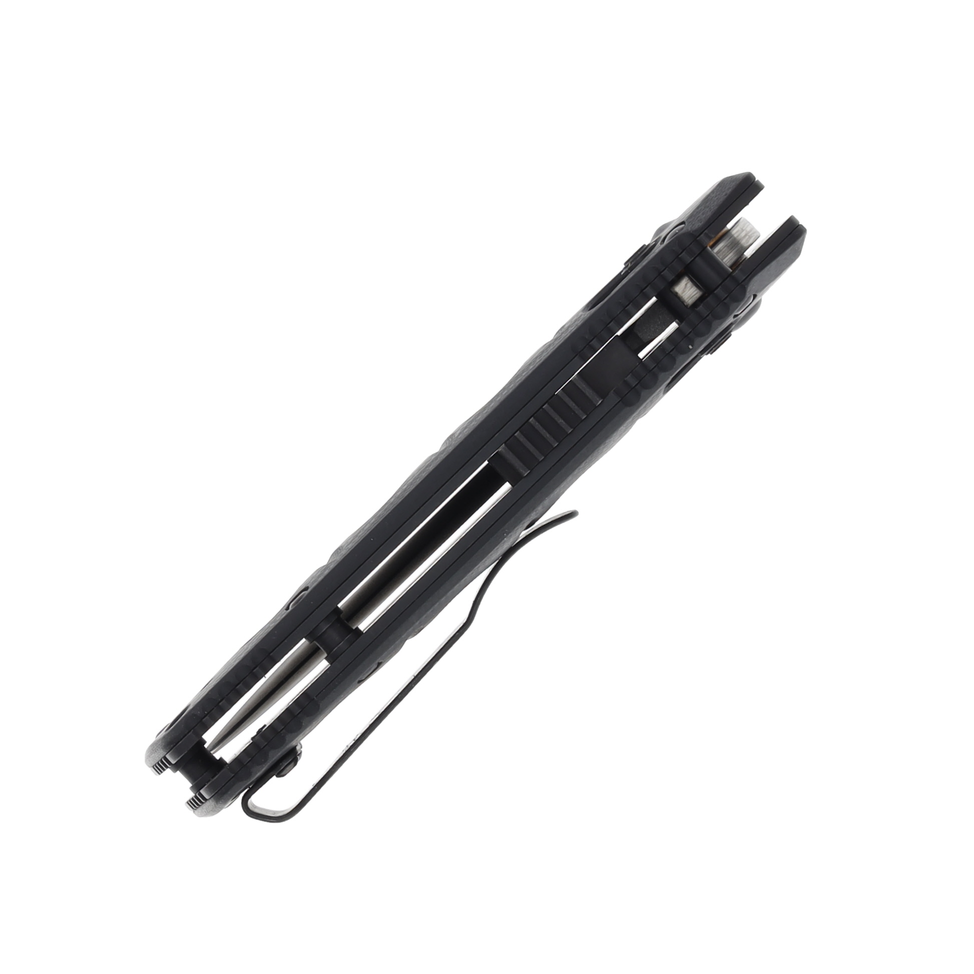 Benchmade Mini Adamas OTS Automatic Knife G-10 Black - 3.25in CPM Cru-Wear Tungsten Gray Drop Point Plain AUBM2730GY-1 View 6